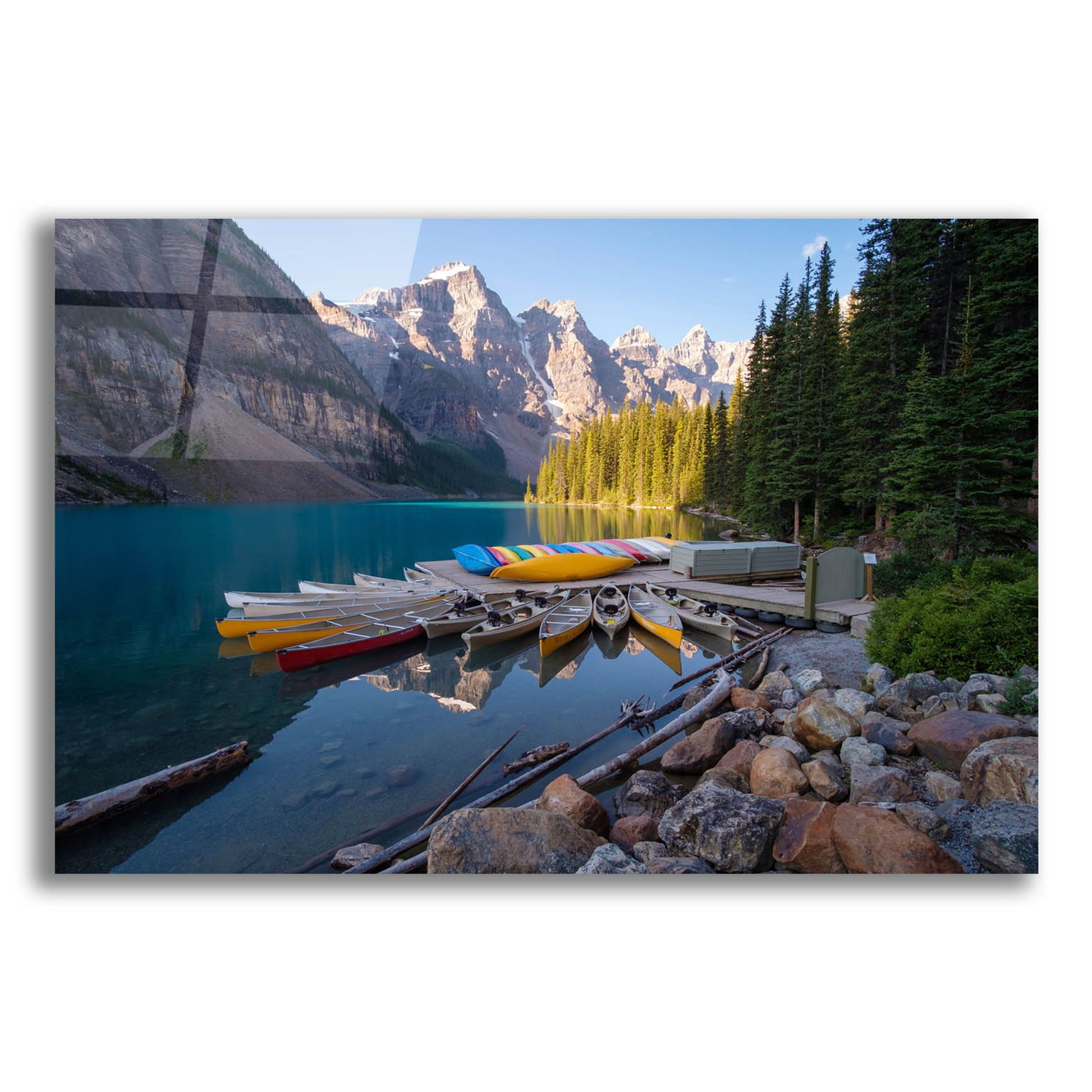 Epic Art 'Moraine Lake 3' by Joe Reimer Photography, Acrylic Glass Wall Art,16x12