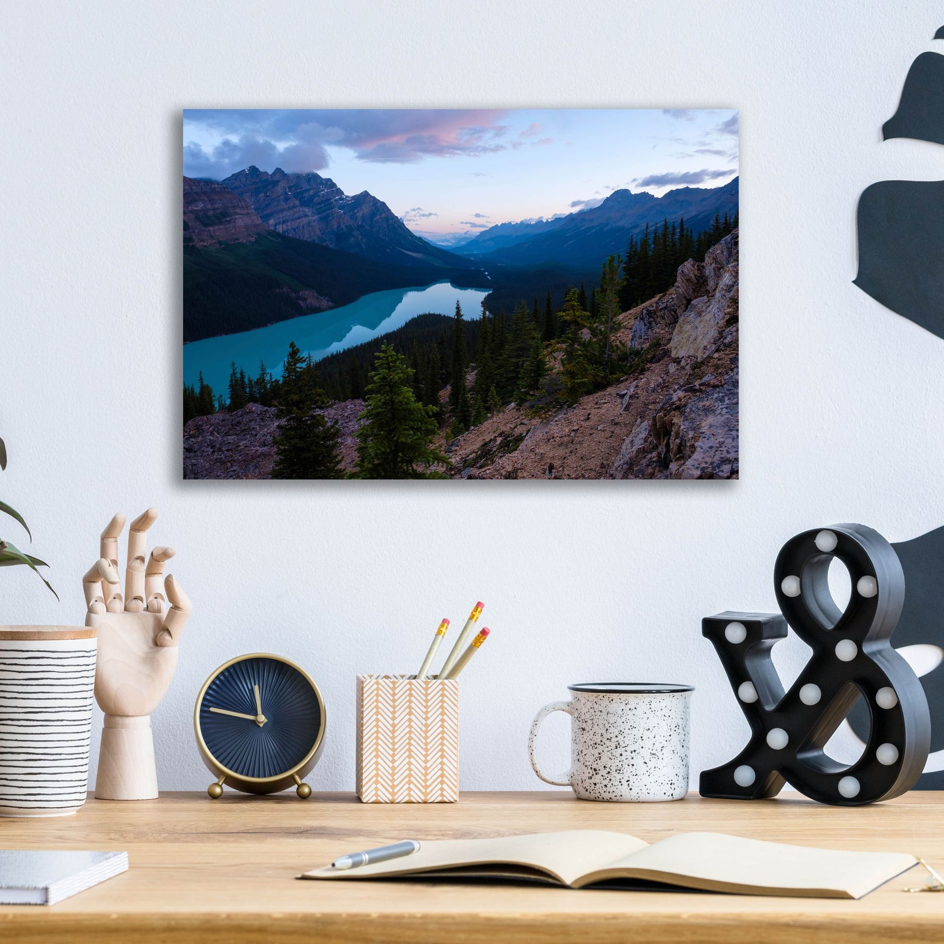 Epic Art 'Peyto Lake 1' by Joe Reimer Photography, Acrylic Glass Wall Art,16x12