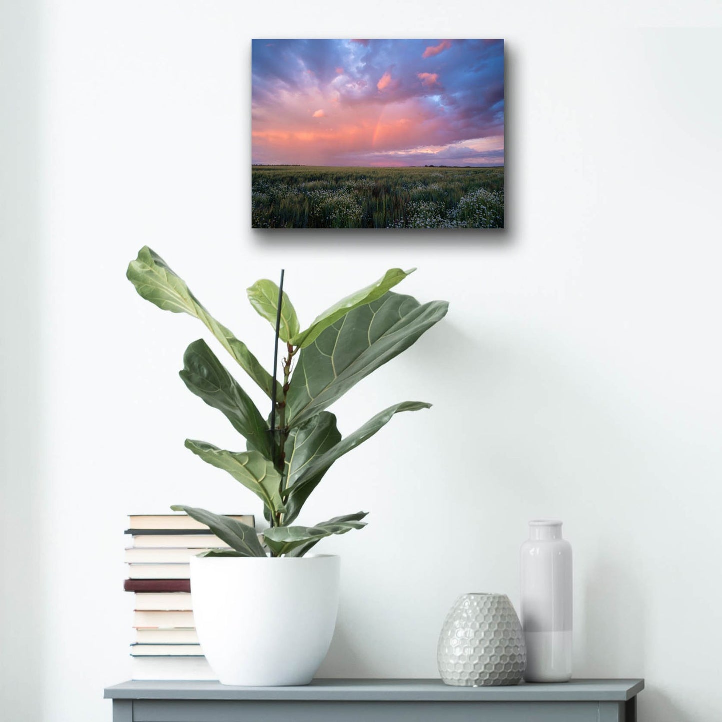 Epic Art 'Prairie Sunset 1' by Joe Reimer Photography, Acrylic Glass Wall Art,16x12