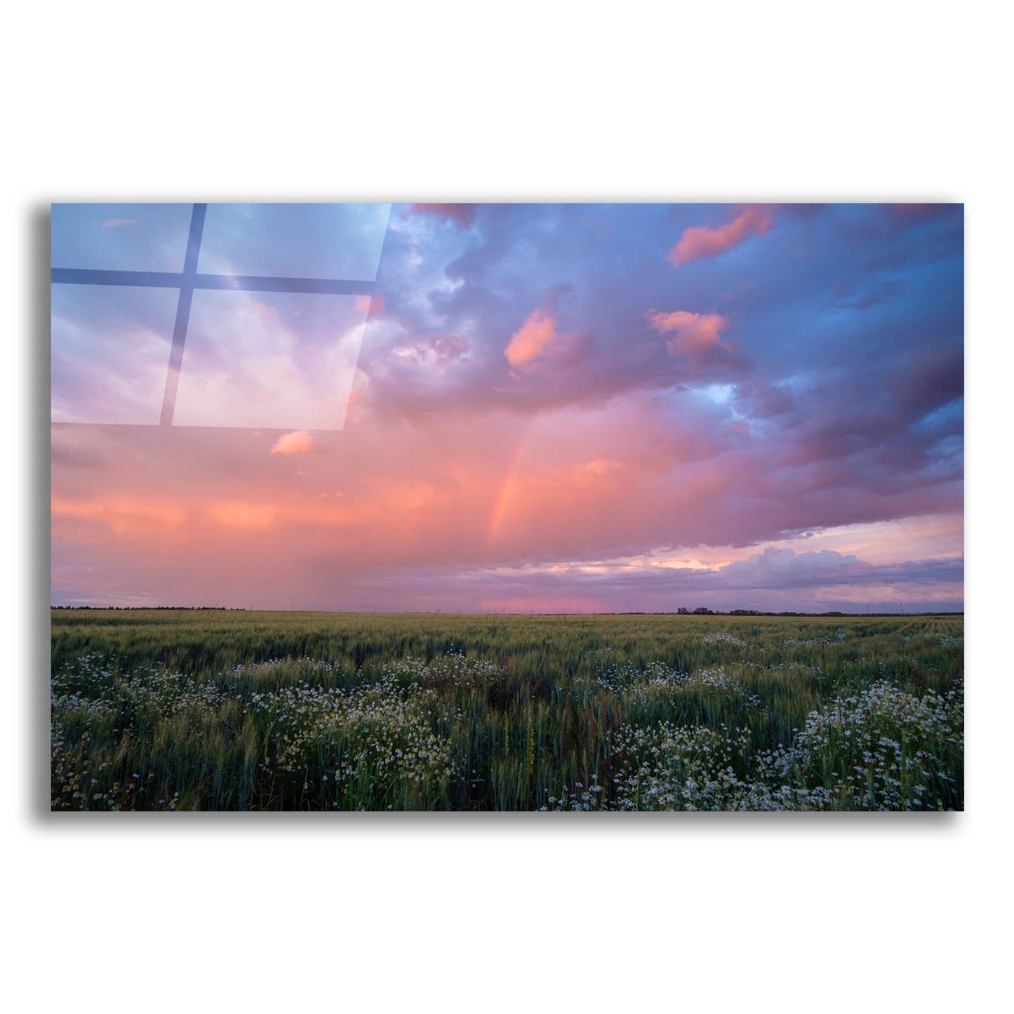 Epic Art 'Prairie Sunset 1' by Joe Reimer Photography, Acrylic Glass Wall Art,16x12