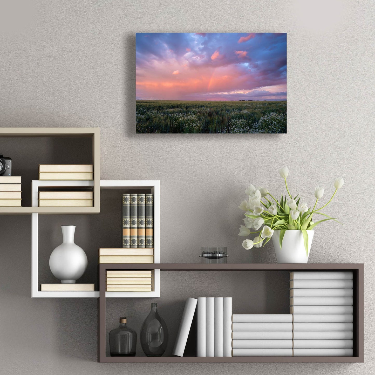 Epic Art 'Prairie Sunset 1' by Joe Reimer Photography, Acrylic Glass Wall Art,24x16