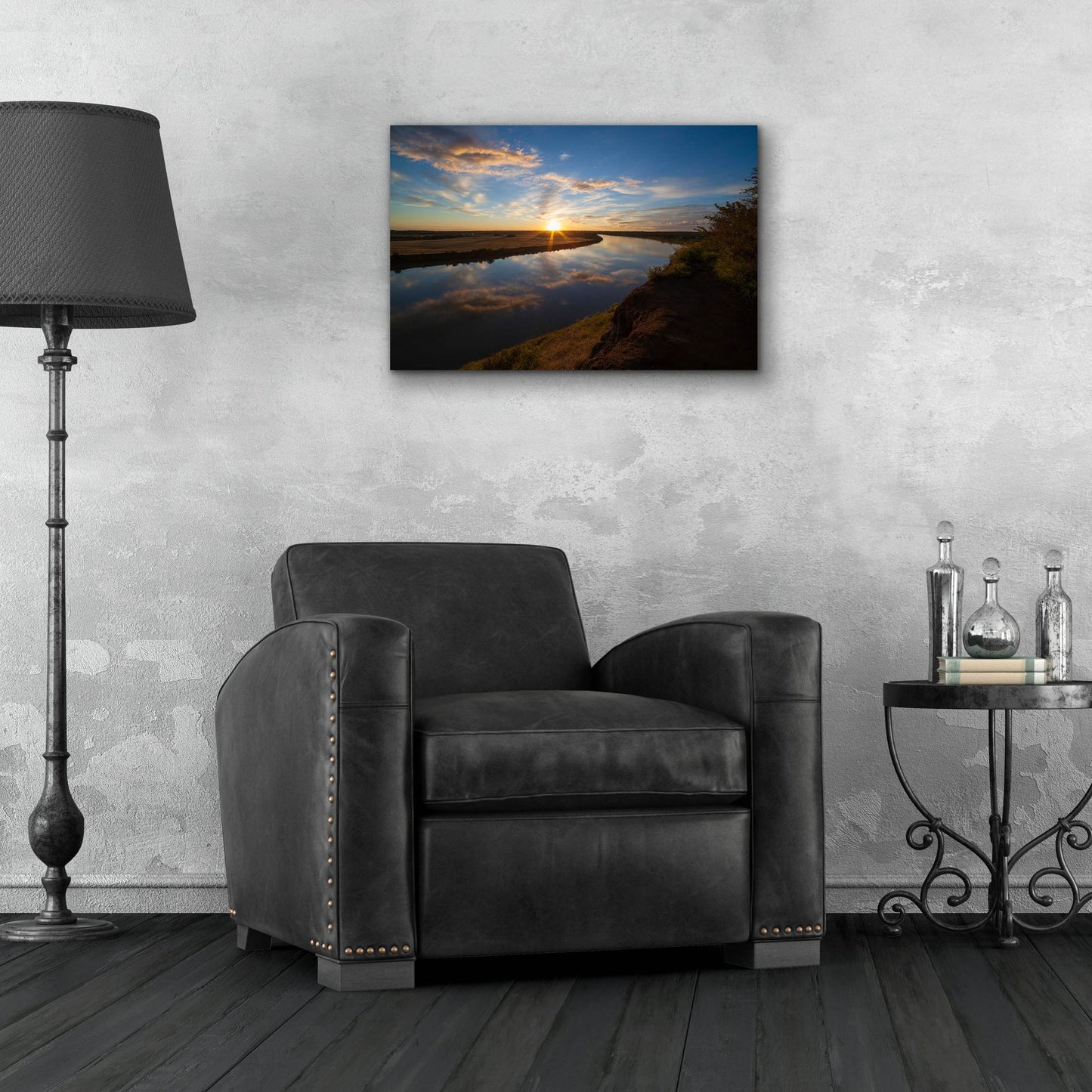 Epic Art 'River Sunset 1' by Joe Reimer Photography, Acrylic Glass Wall Art,24x16