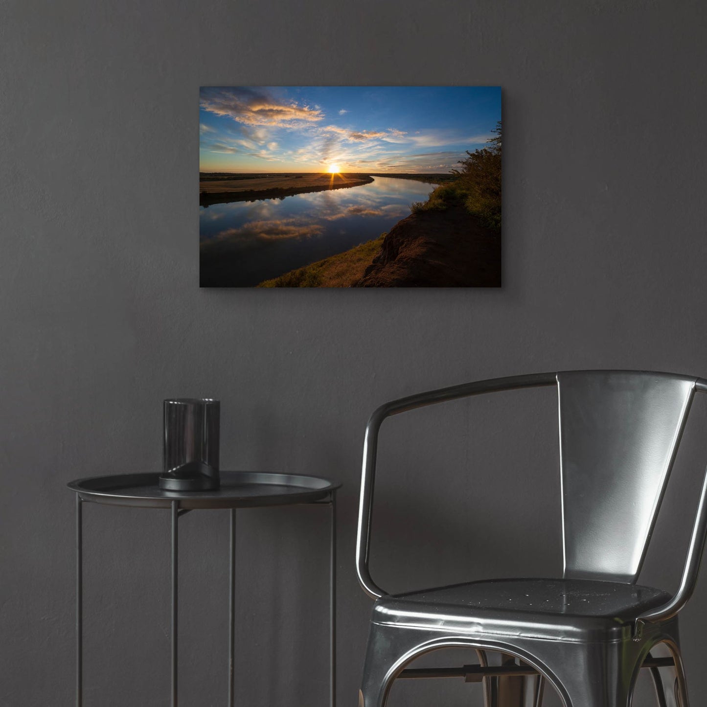 Epic Art 'River Sunset 1' by Joe Reimer Photography, Acrylic Glass Wall Art,24x16