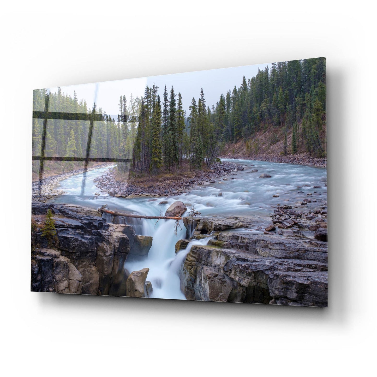 Epic Art 'Sunwapta Falls 1' by Joe Reimer Photography, Acrylic Glass Wall Art,24x16