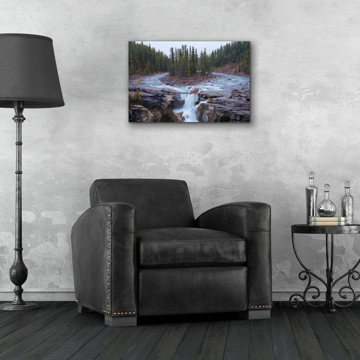 Epic Art 'Sunwapta Falls 1' by Joe Reimer Photography, Acrylic Glass Wall Art,24x16