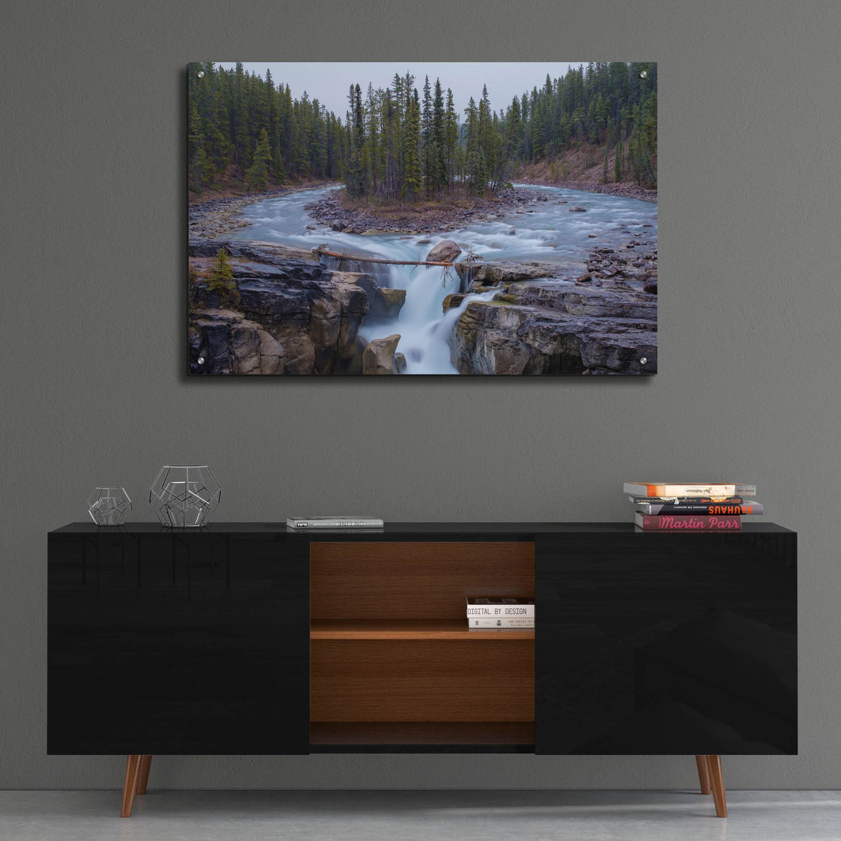 Epic Art 'Sunwapta Falls 1' by Joe Reimer Photography, Acrylic Glass Wall Art,36x24