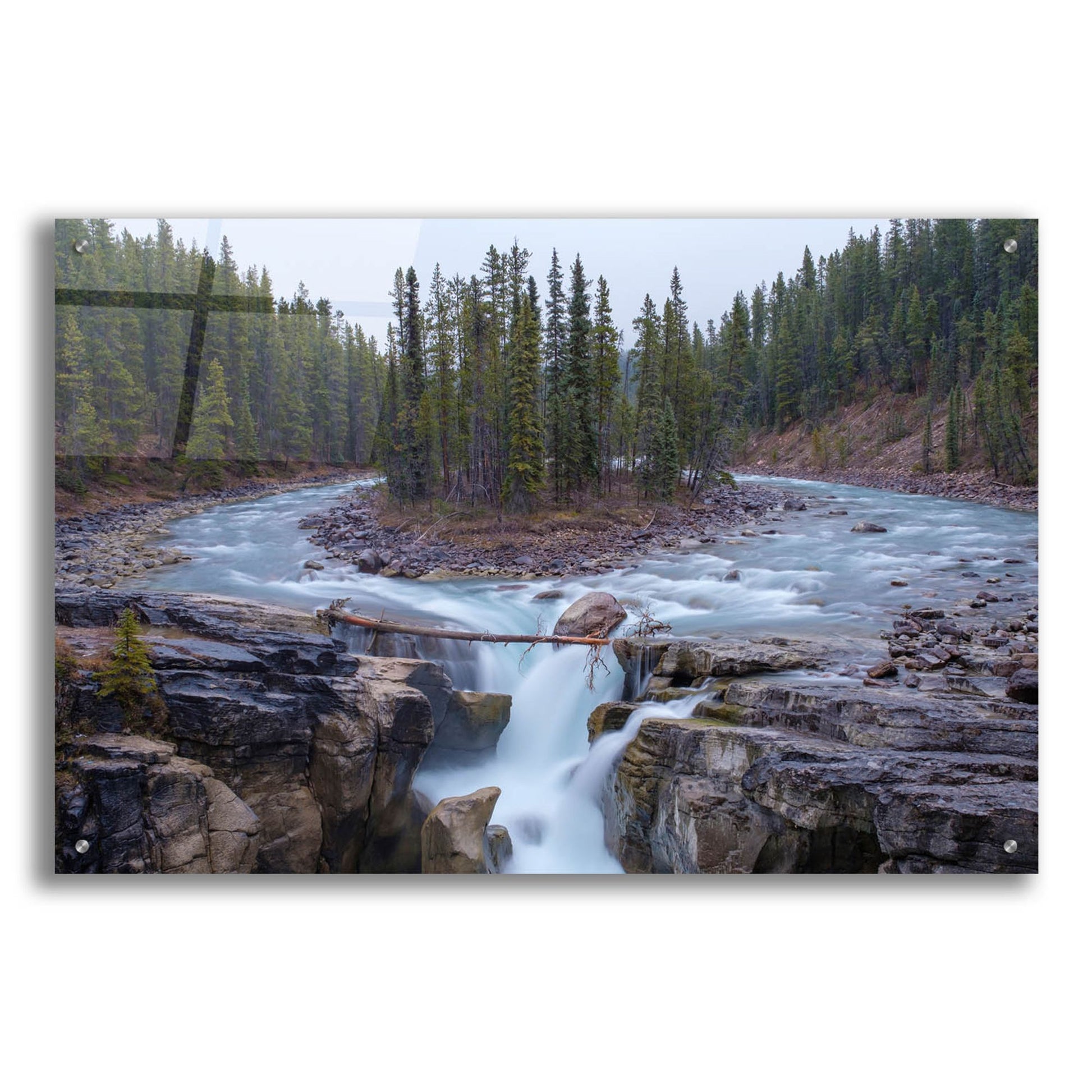 Epic Art 'Sunwapta Falls 1' by Joe Reimer Photography, Acrylic Glass Wall Art,36x24