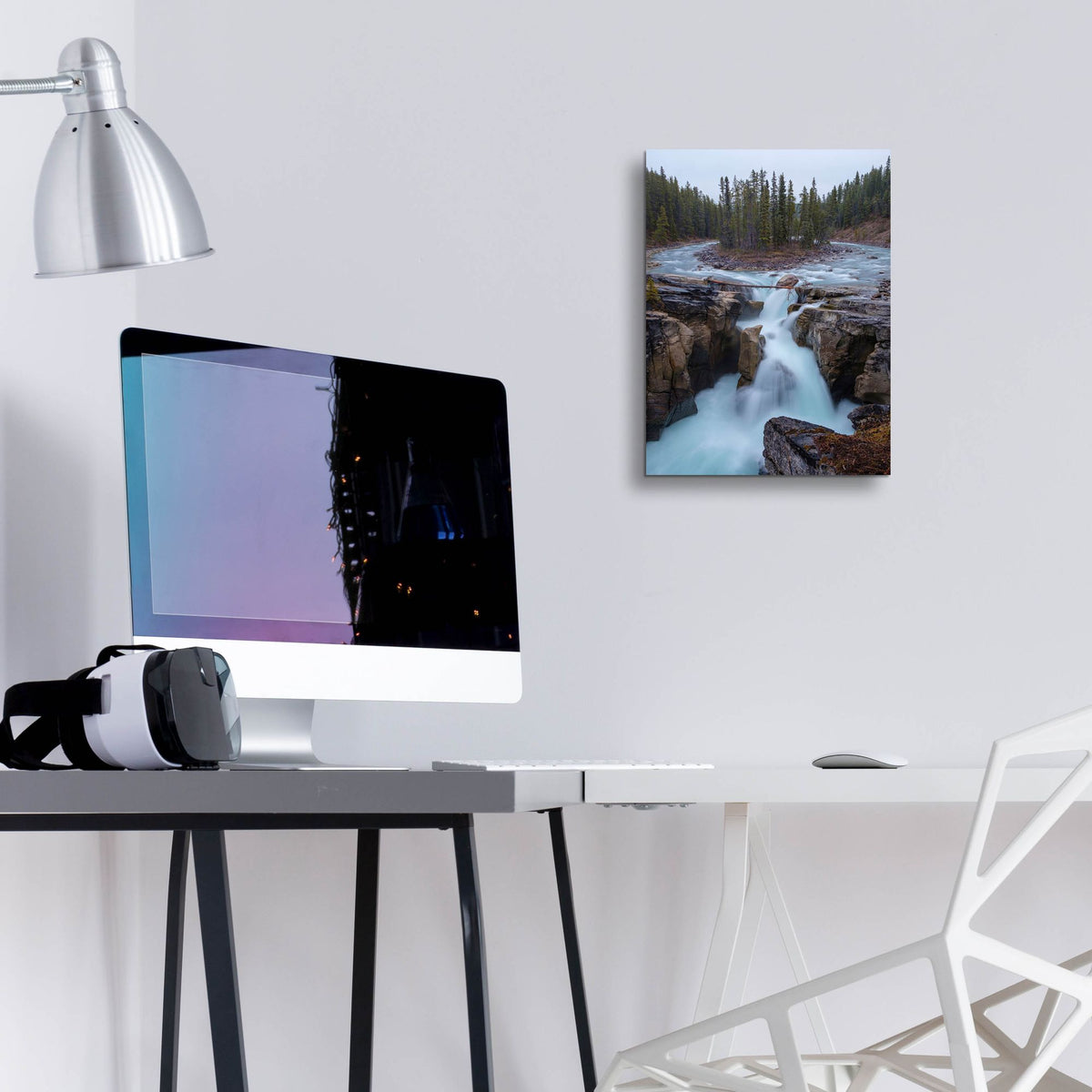 Epic Art 'Sunwapta Falls 2' by Joe Reimer Photography, Acrylic Glass Wall Art,12x16