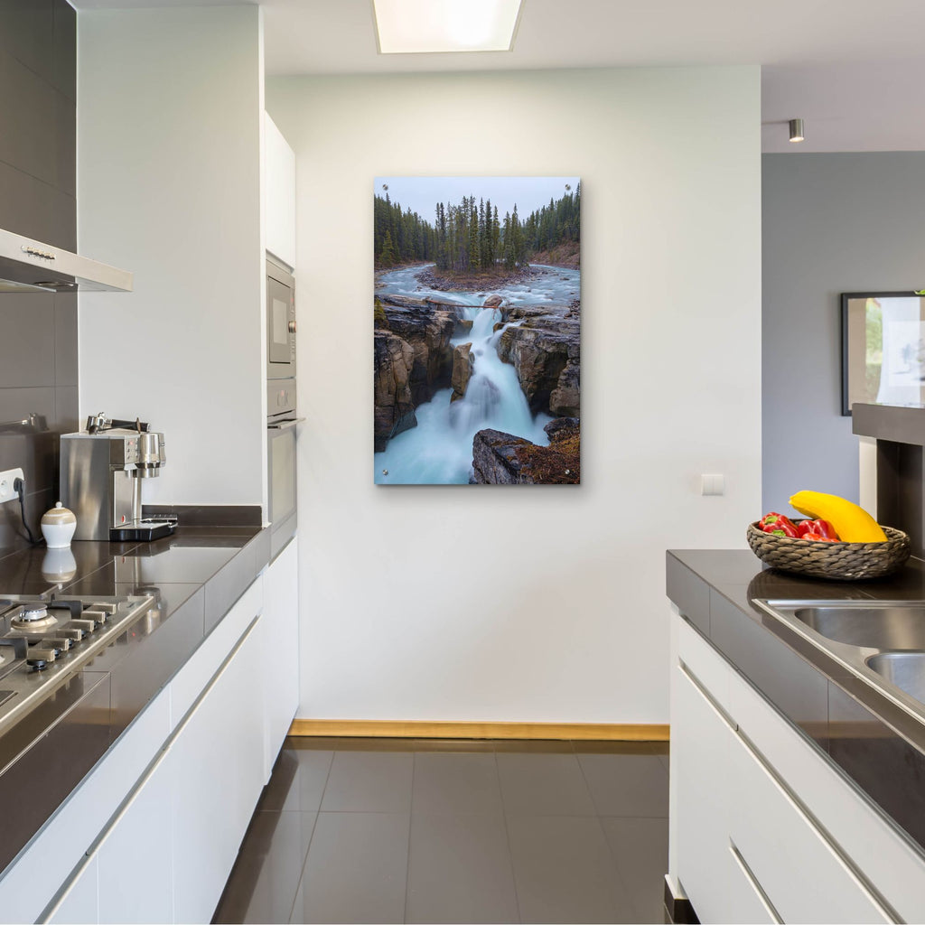 Epic Art 'Sunwapta Falls 2' by Joe Reimer Photography, Acrylic Glass Wall Art,24x36