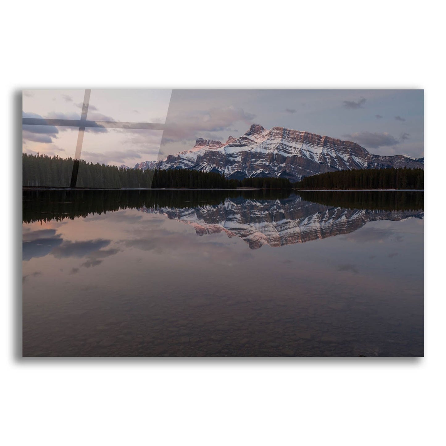 Epic Art 'Two Jack Lake 1' by Joe Reimer Photography, Acrylic Glass Wall Art,16x12