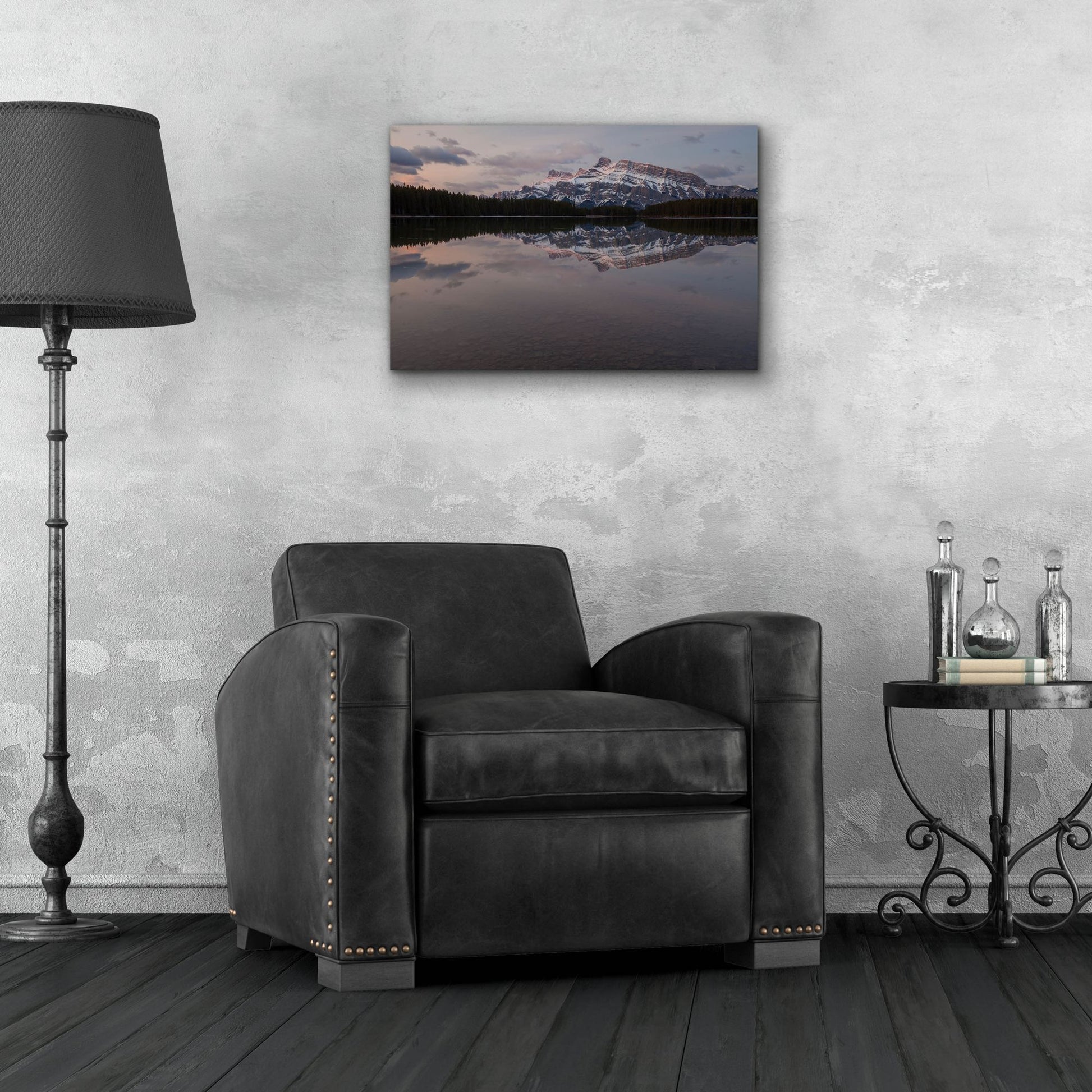 Epic Art 'Two Jack Lake 1' by Joe Reimer Photography, Acrylic Glass Wall Art,24x16