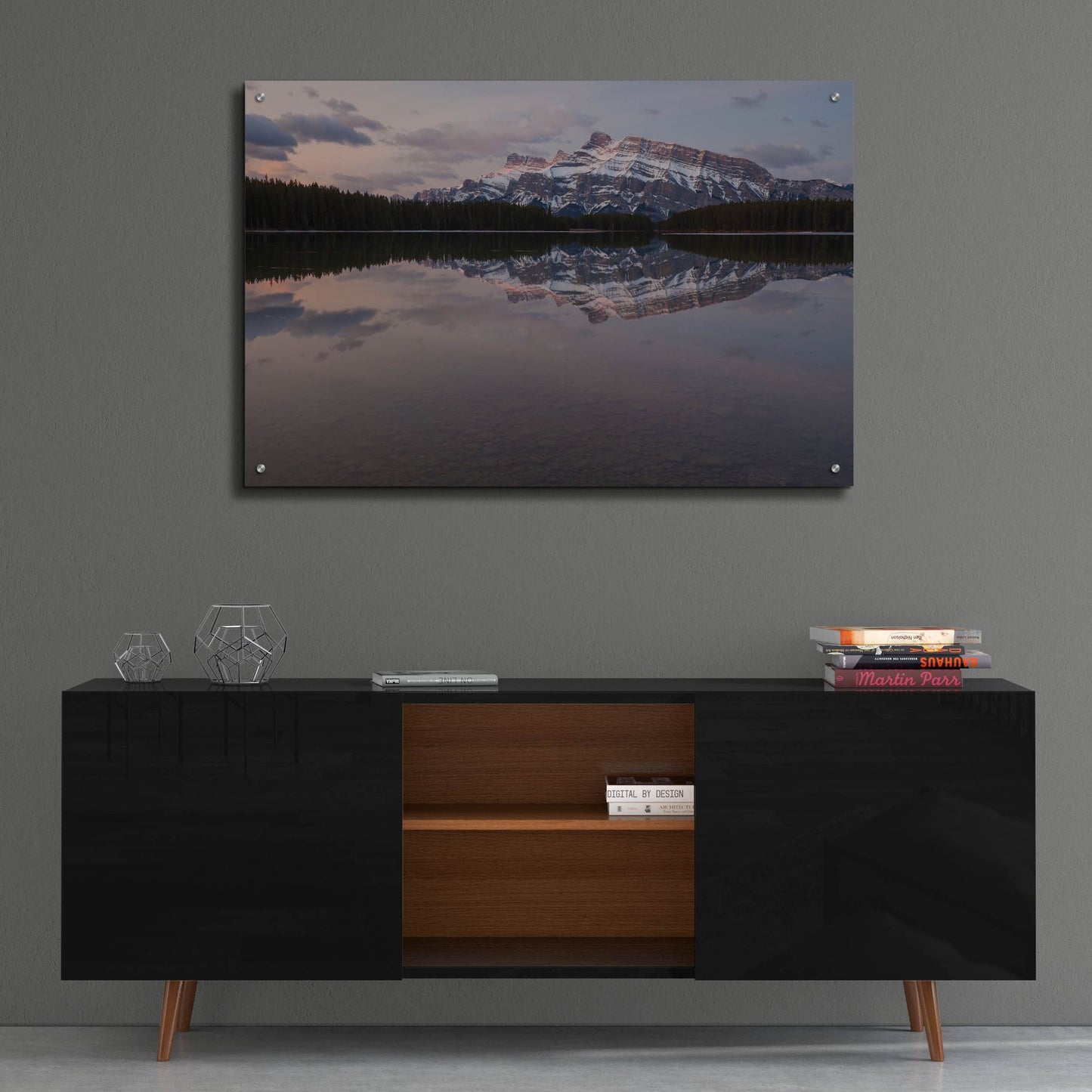 Epic Art 'Two Jack Lake 1' by Joe Reimer Photography, Acrylic Glass Wall Art,36x24