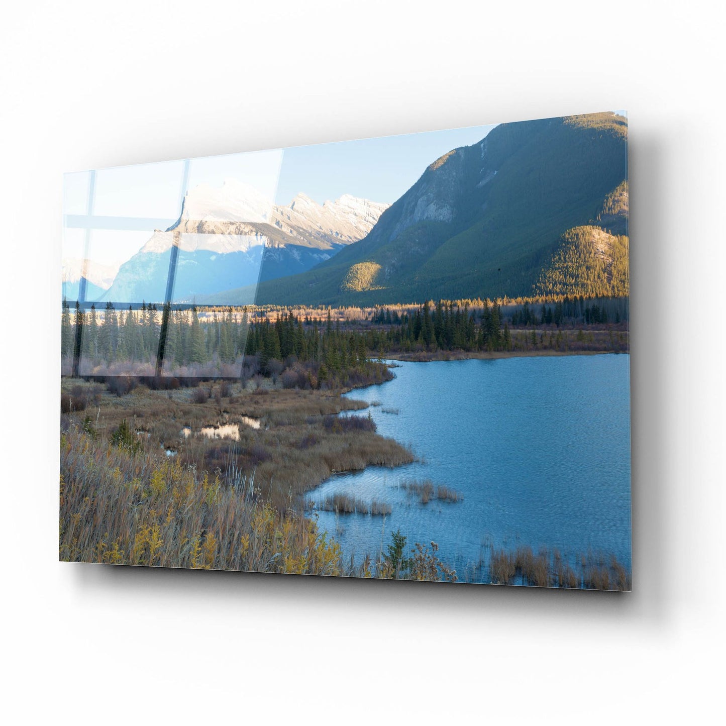 Epic Art 'Vermillion Lakes 1' by Joe Reimer Photography, Acrylic Glass Wall Art,16x12