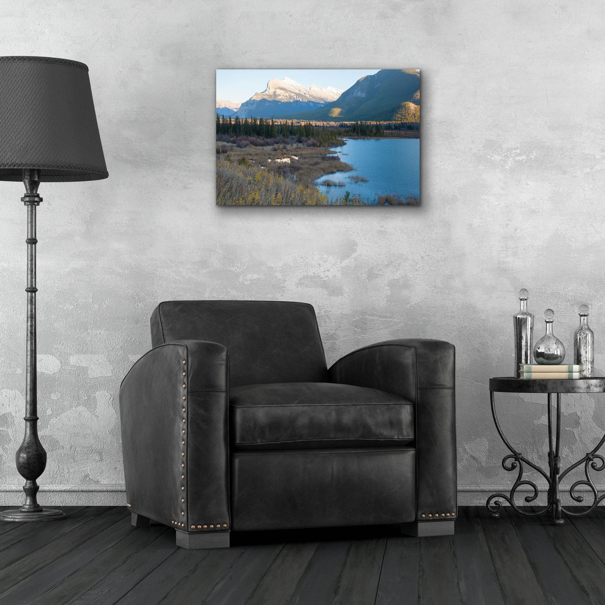 Epic Art 'Vermillion Lakes 1' by Joe Reimer Photography, Acrylic Glass Wall Art,24x16