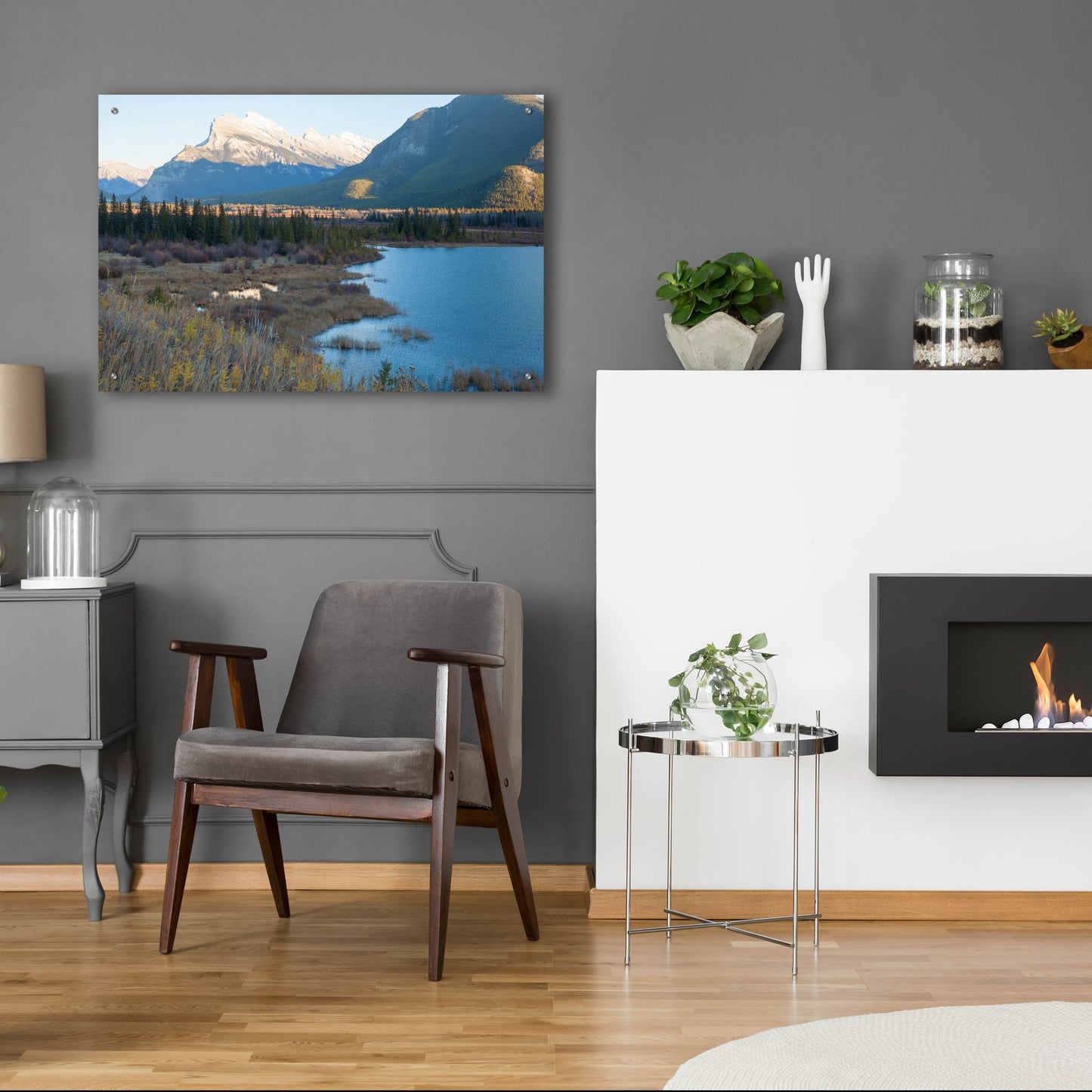 Epic Art 'Vermillion Lakes 1' by Joe Reimer Photography, Acrylic Glass Wall Art,36x24