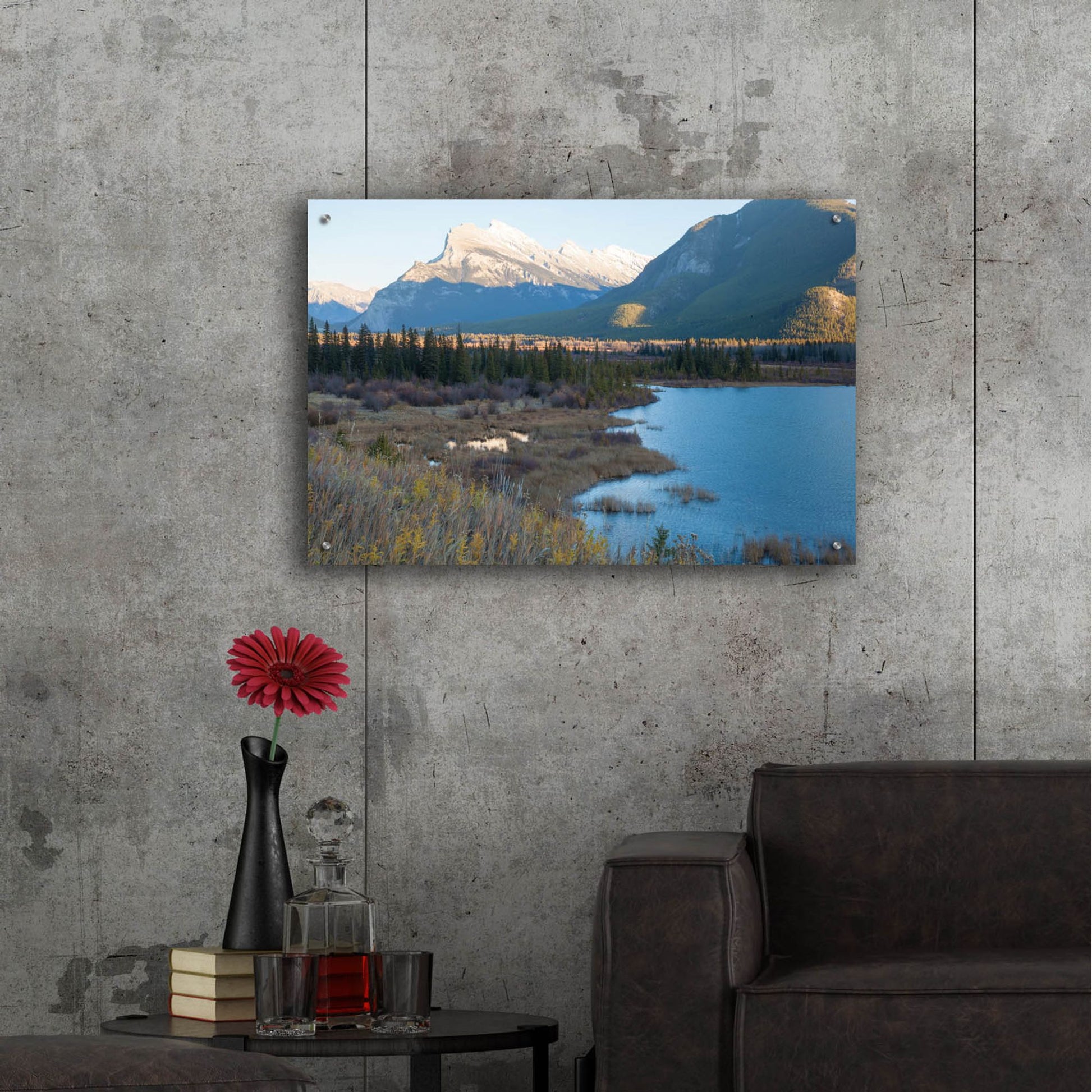 Epic Art 'Vermillion Lakes 1' by Joe Reimer Photography, Acrylic Glass Wall Art,36x24