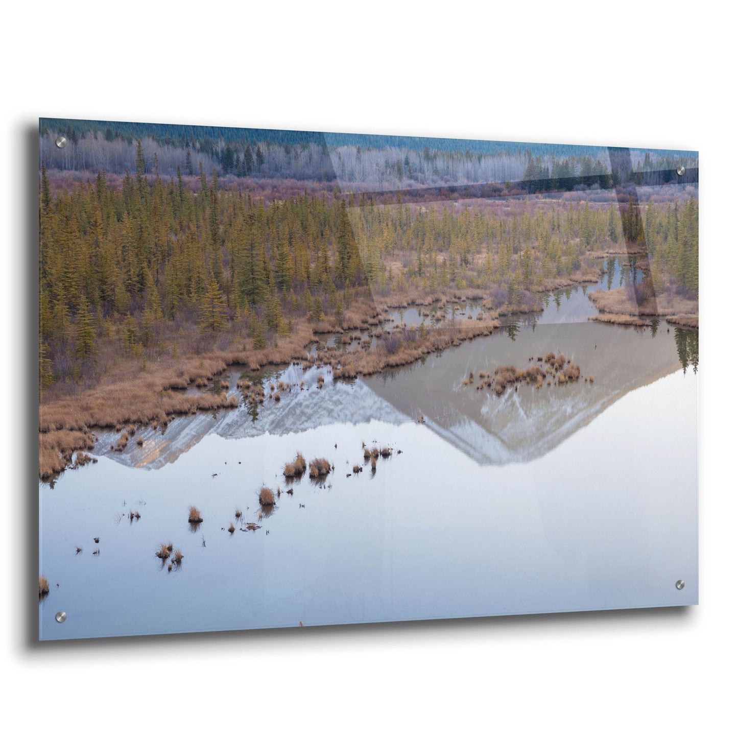 Epic Art 'Vermillion Lakes 2' by Joe Reimer Photography, Acrylic Glass Wall Art,36x24