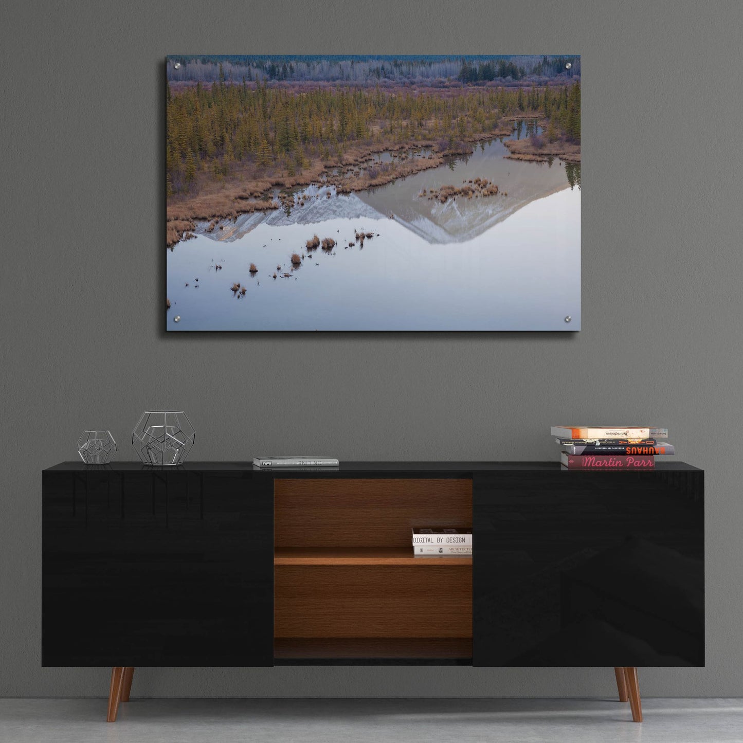 Epic Art 'Vermillion Lakes 2' by Joe Reimer Photography, Acrylic Glass Wall Art,36x24