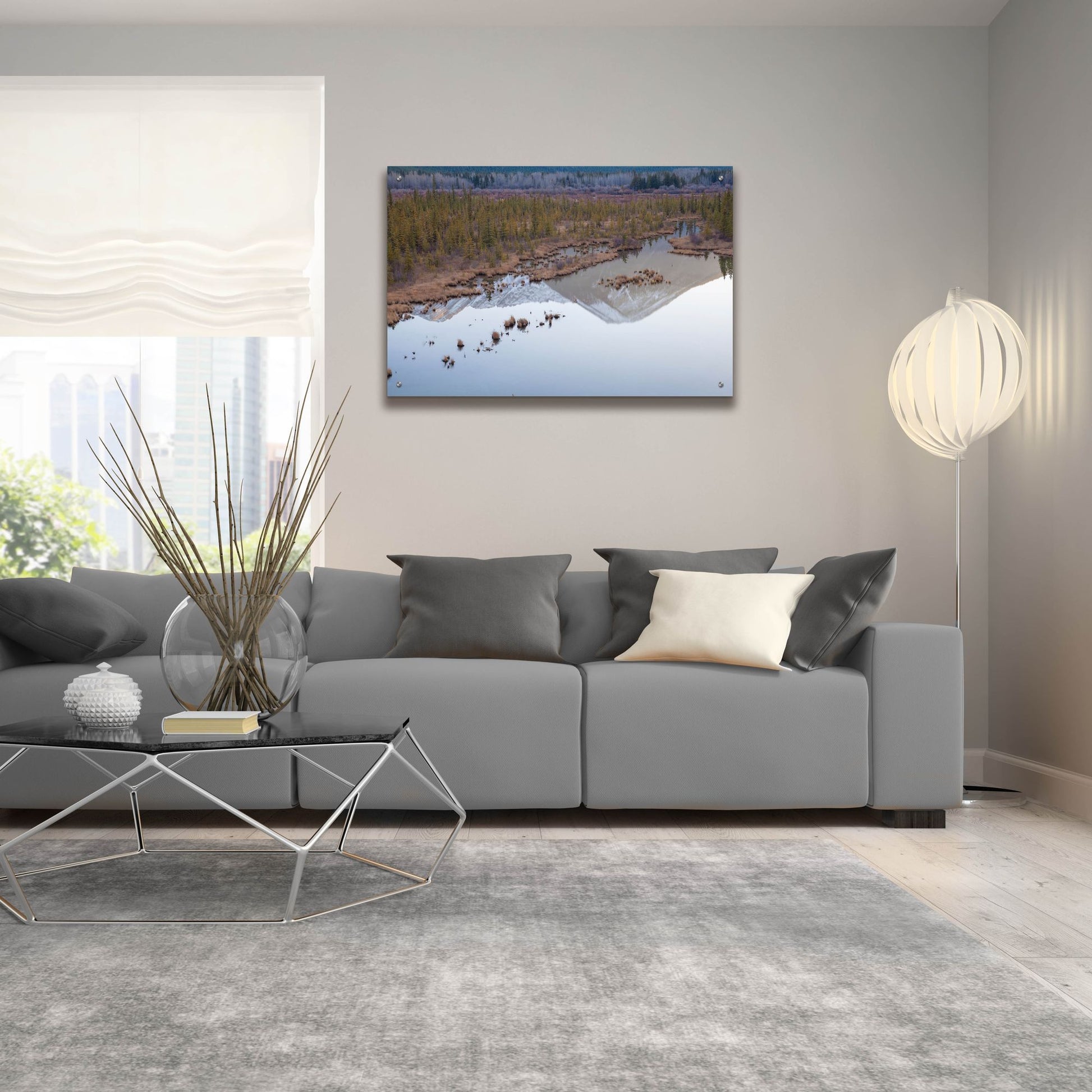 Epic Art 'Vermillion Lakes 2' by Joe Reimer Photography, Acrylic Glass Wall Art,36x24