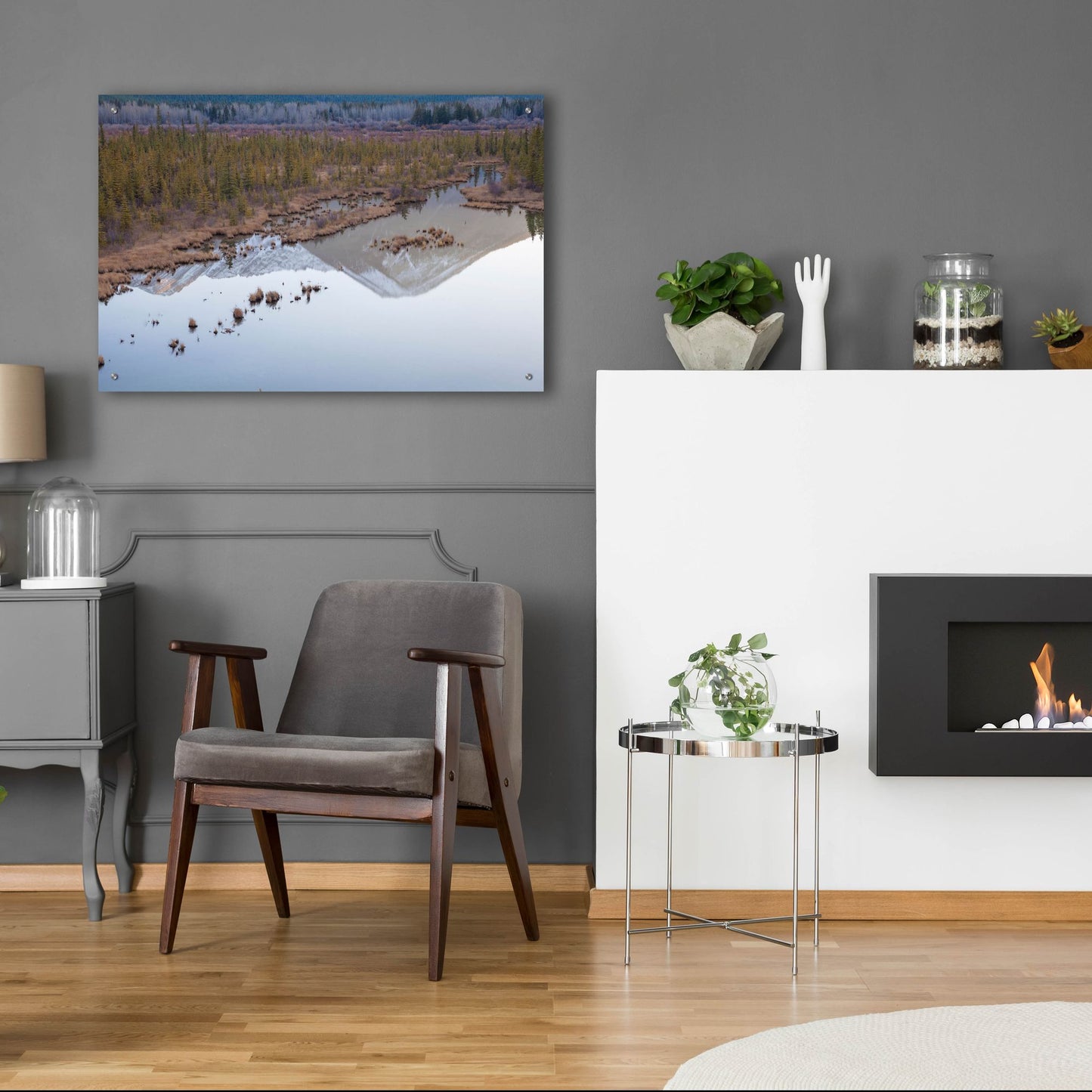 Epic Art 'Vermillion Lakes 2' by Joe Reimer Photography, Acrylic Glass Wall Art,36x24