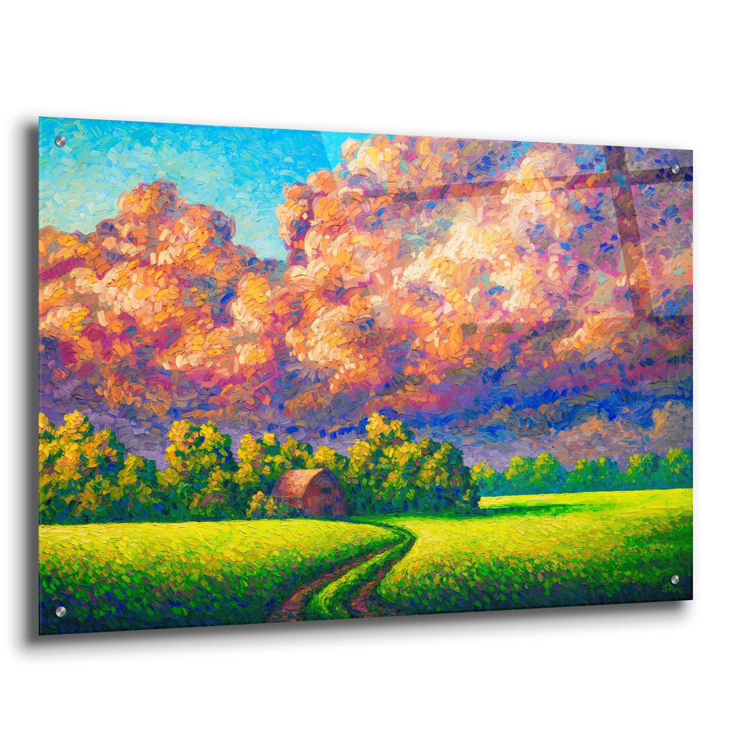 Epic Art 'August Storm' by Joe Reimer, Acrylic Glass Wall Art,36x24