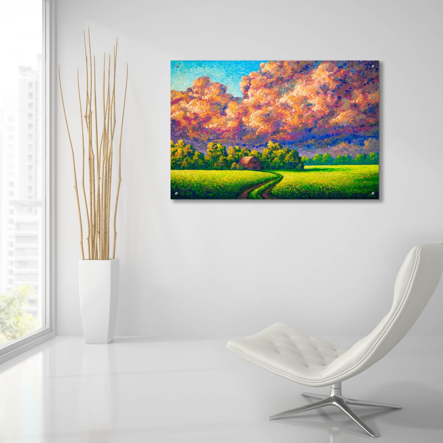 Epic Art 'August Storm' by Joe Reimer, Acrylic Glass Wall Art,36x24