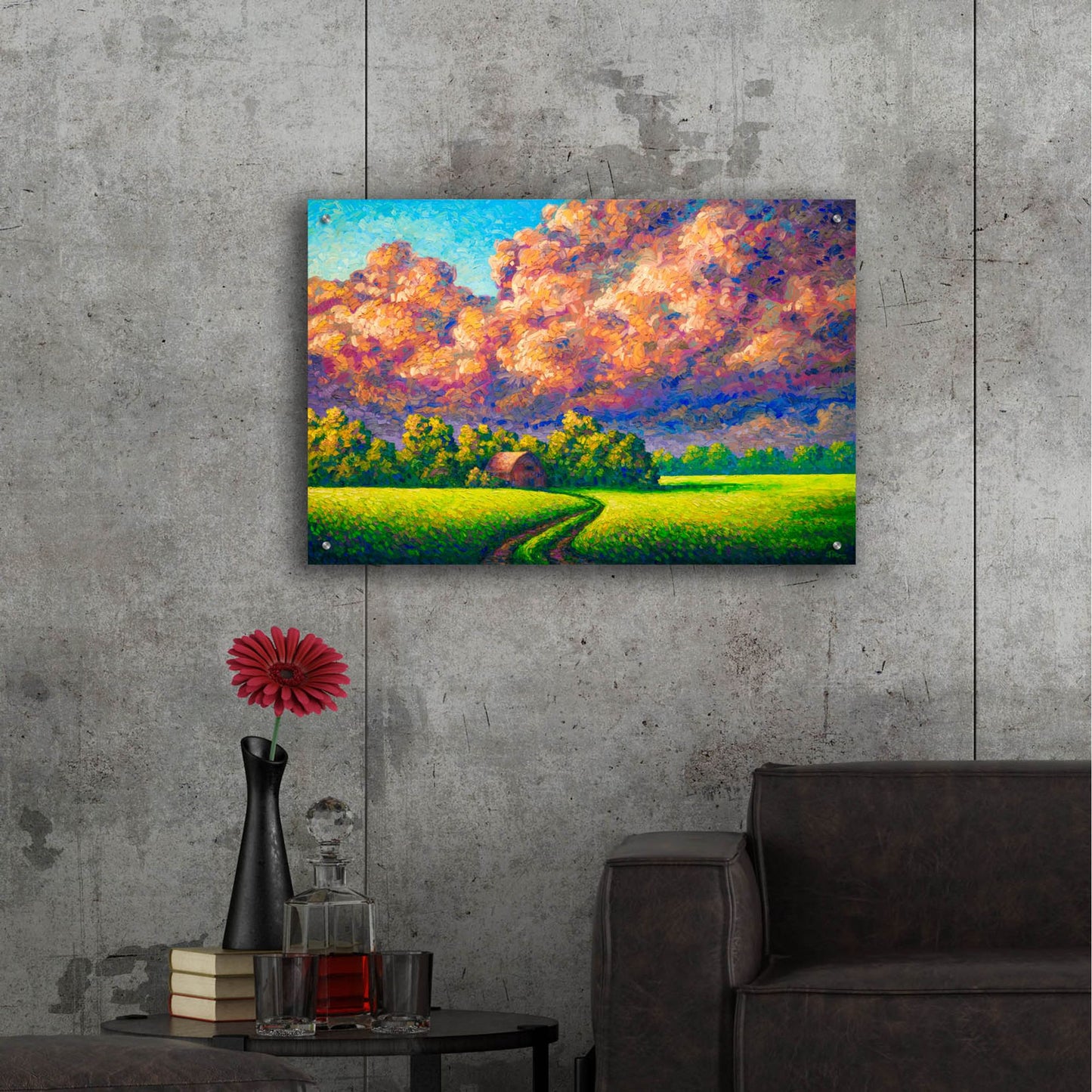 Epic Art 'August Storm' by Joe Reimer, Acrylic Glass Wall Art,36x24