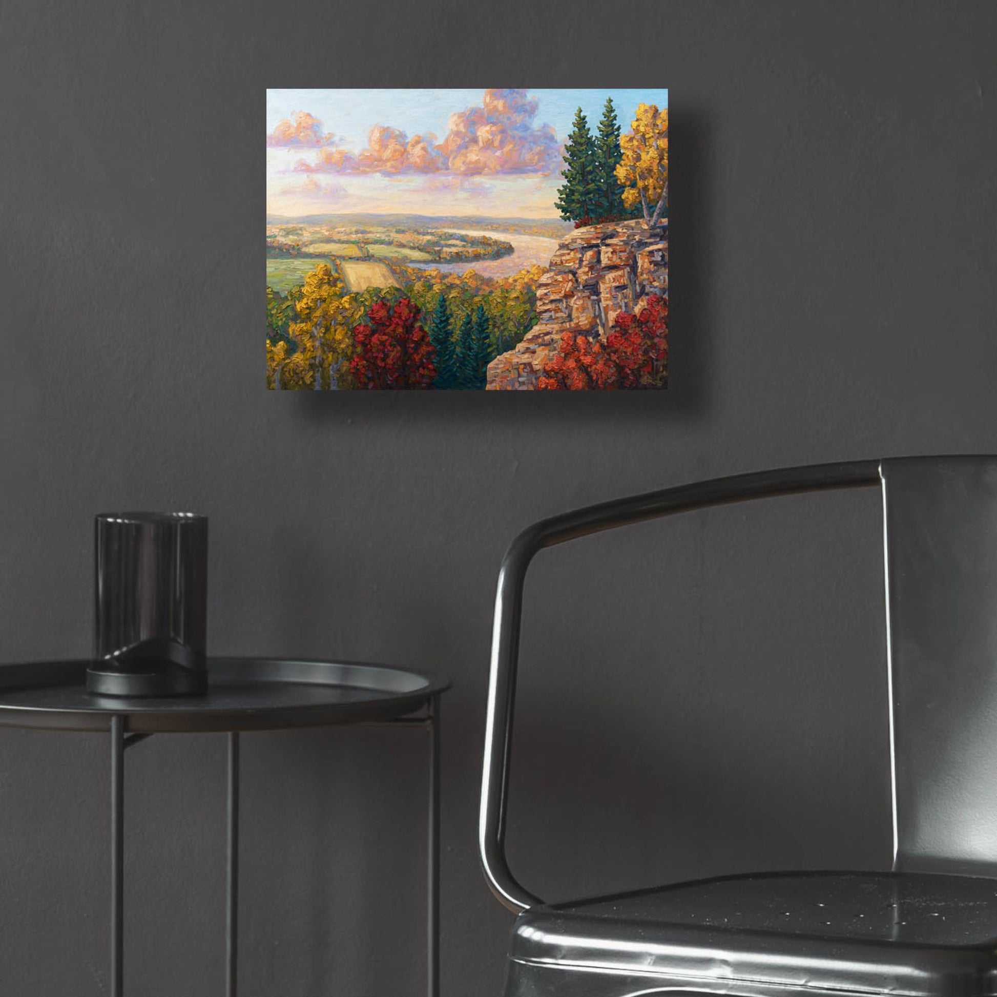 Epic Art 'Autumn At Gibraltar Rock' by Joe Reimer, Acrylic Glass Wall Art,16x12