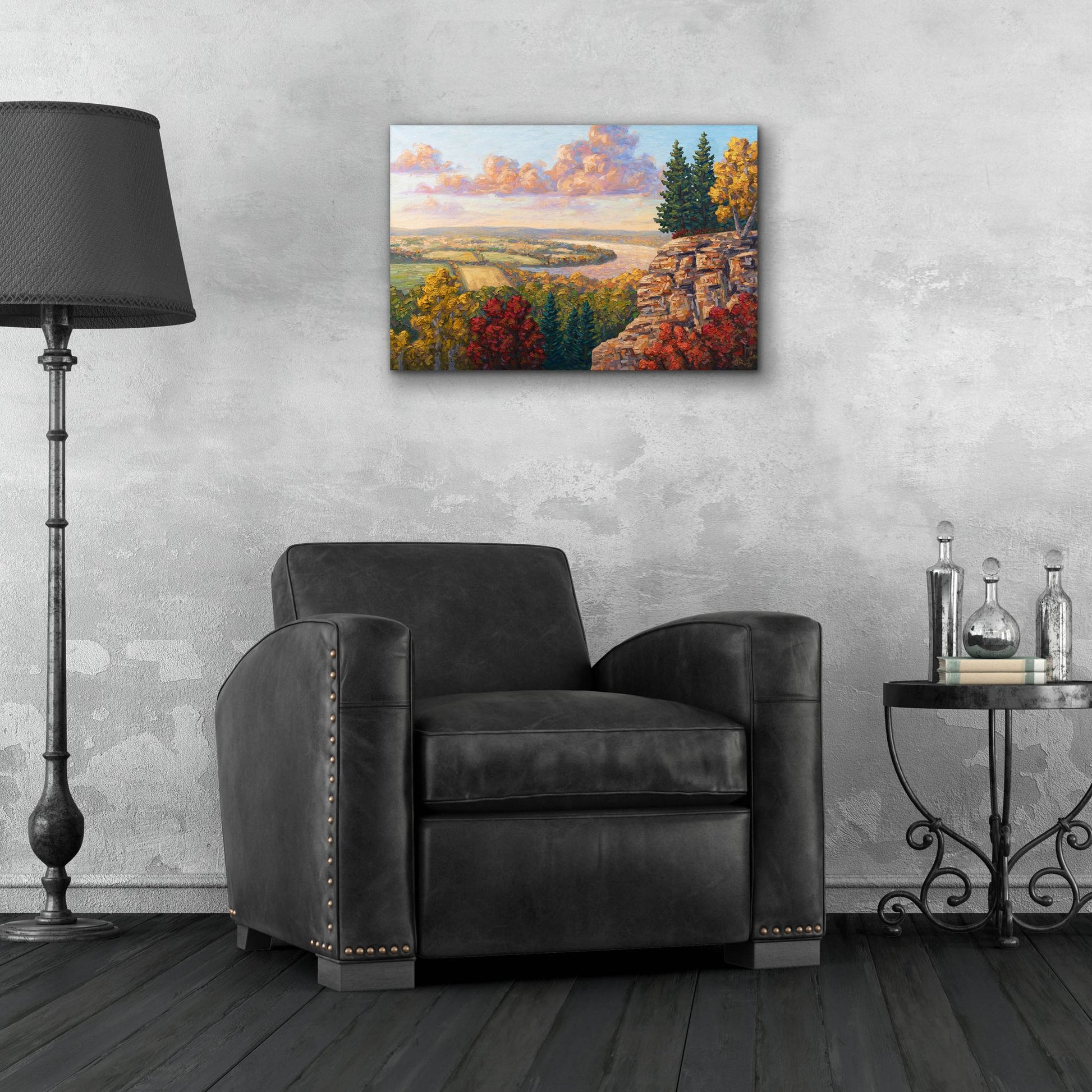 Epic Art 'Autumn At Gibraltar Rock' by Joe Reimer, Acrylic Glass Wall Art,24x16