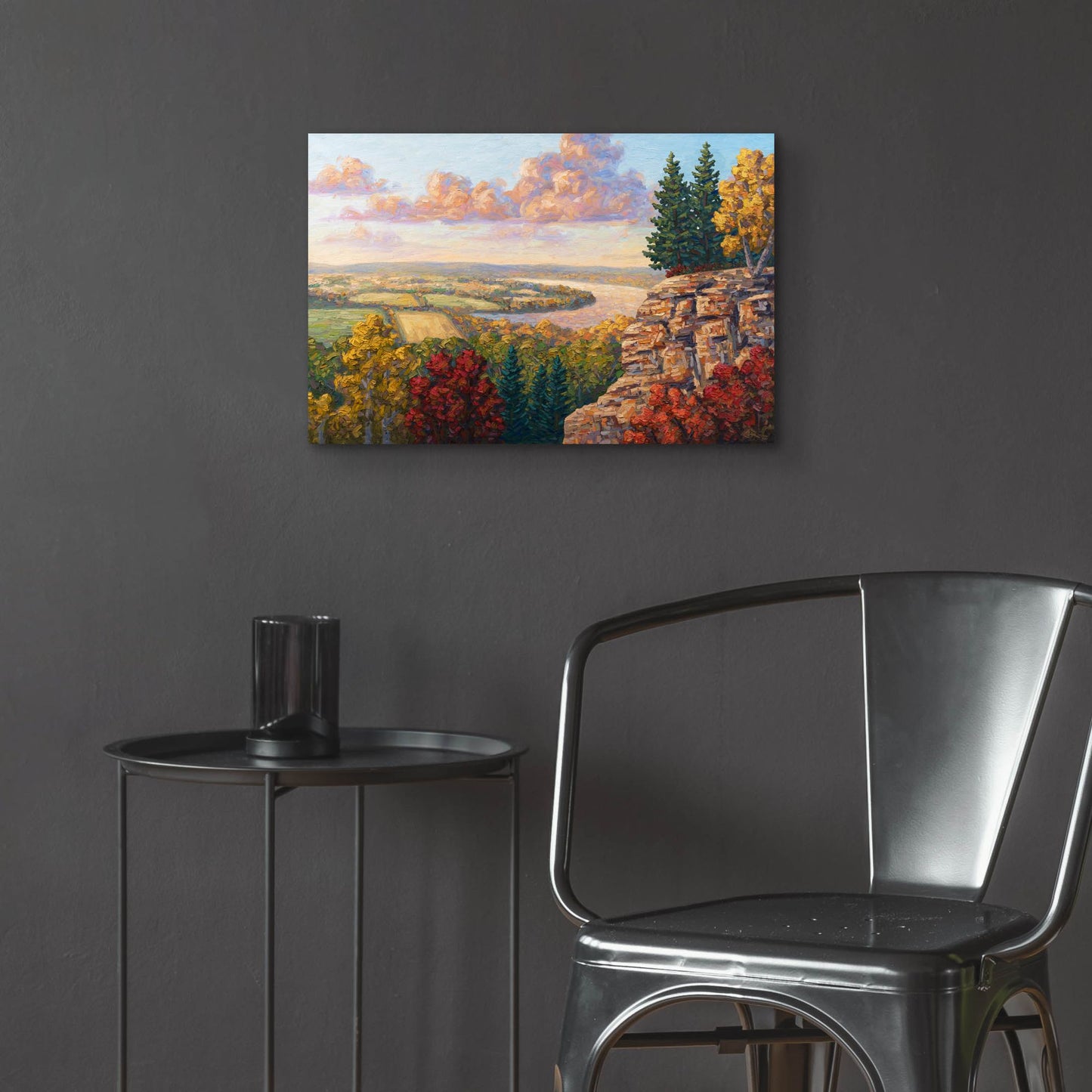 Epic Art 'Autumn At Gibraltar Rock' by Joe Reimer, Acrylic Glass Wall Art,24x16