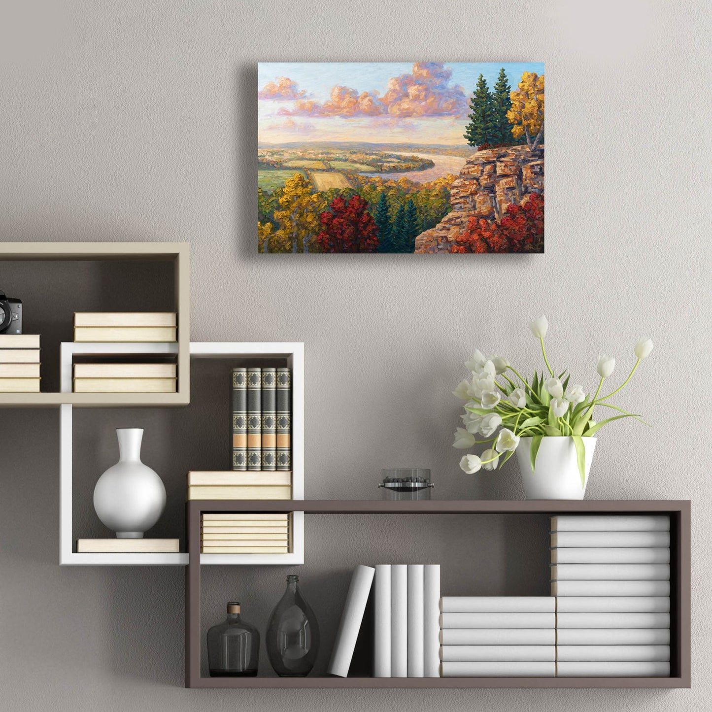 Epic Art 'Autumn At Gibraltar Rock' by Joe Reimer, Acrylic Glass Wall Art,24x16