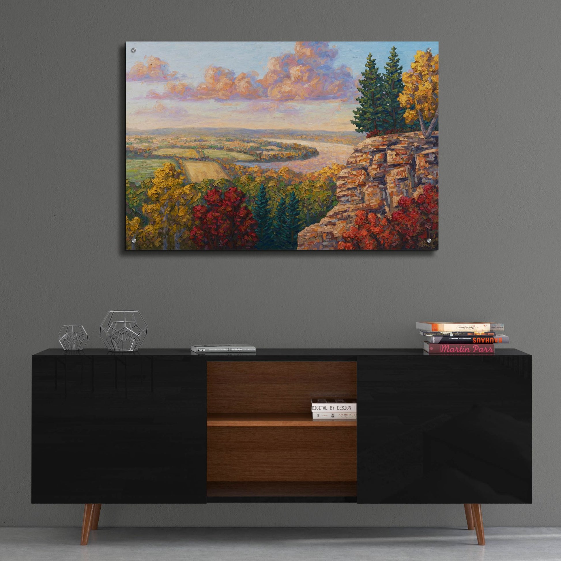 Epic Art 'Autumn At Gibraltar Rock' by Joe Reimer, Acrylic Glass Wall Art,36x24