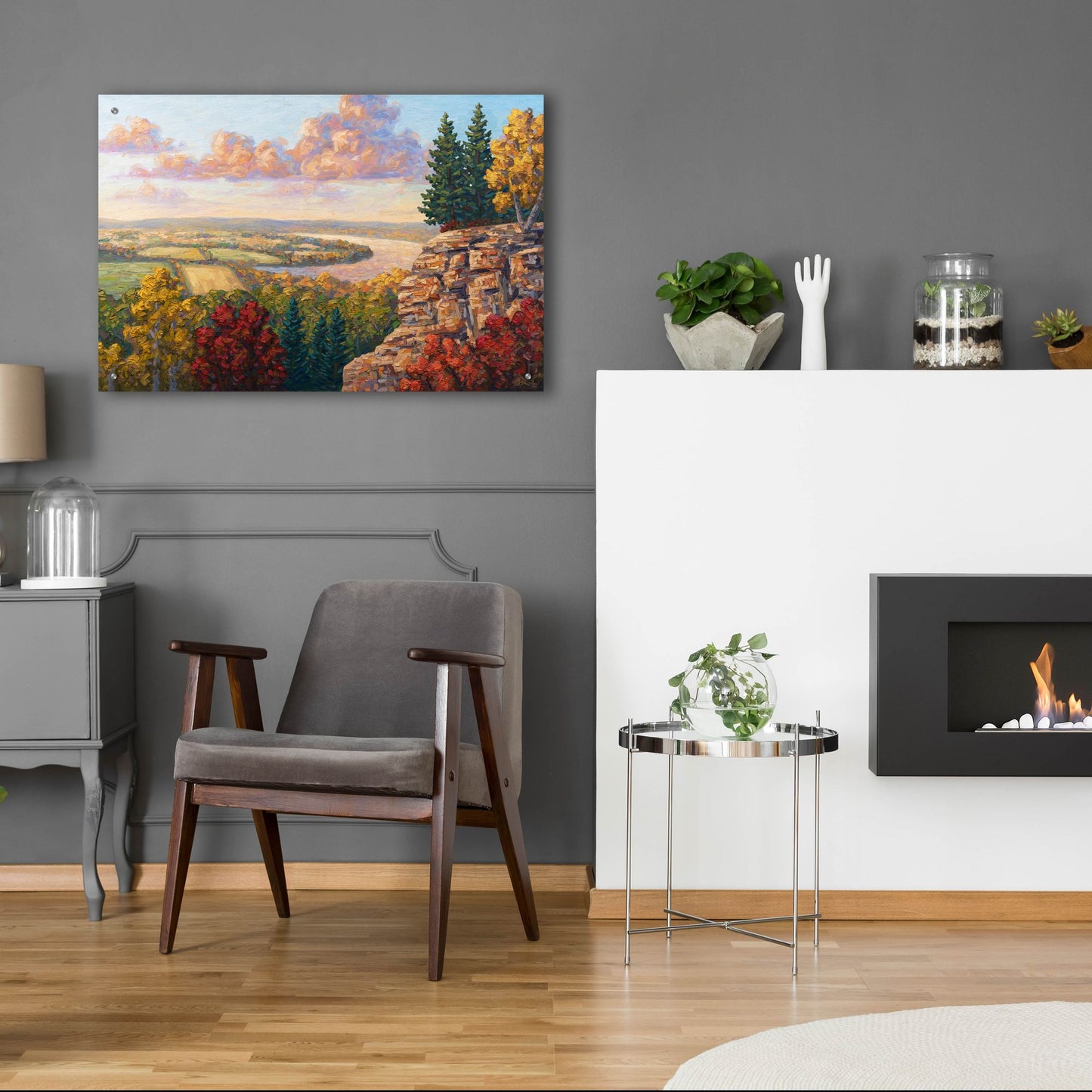 Epic Art 'Autumn At Gibraltar Rock' by Joe Reimer, Acrylic Glass Wall Art,36x24