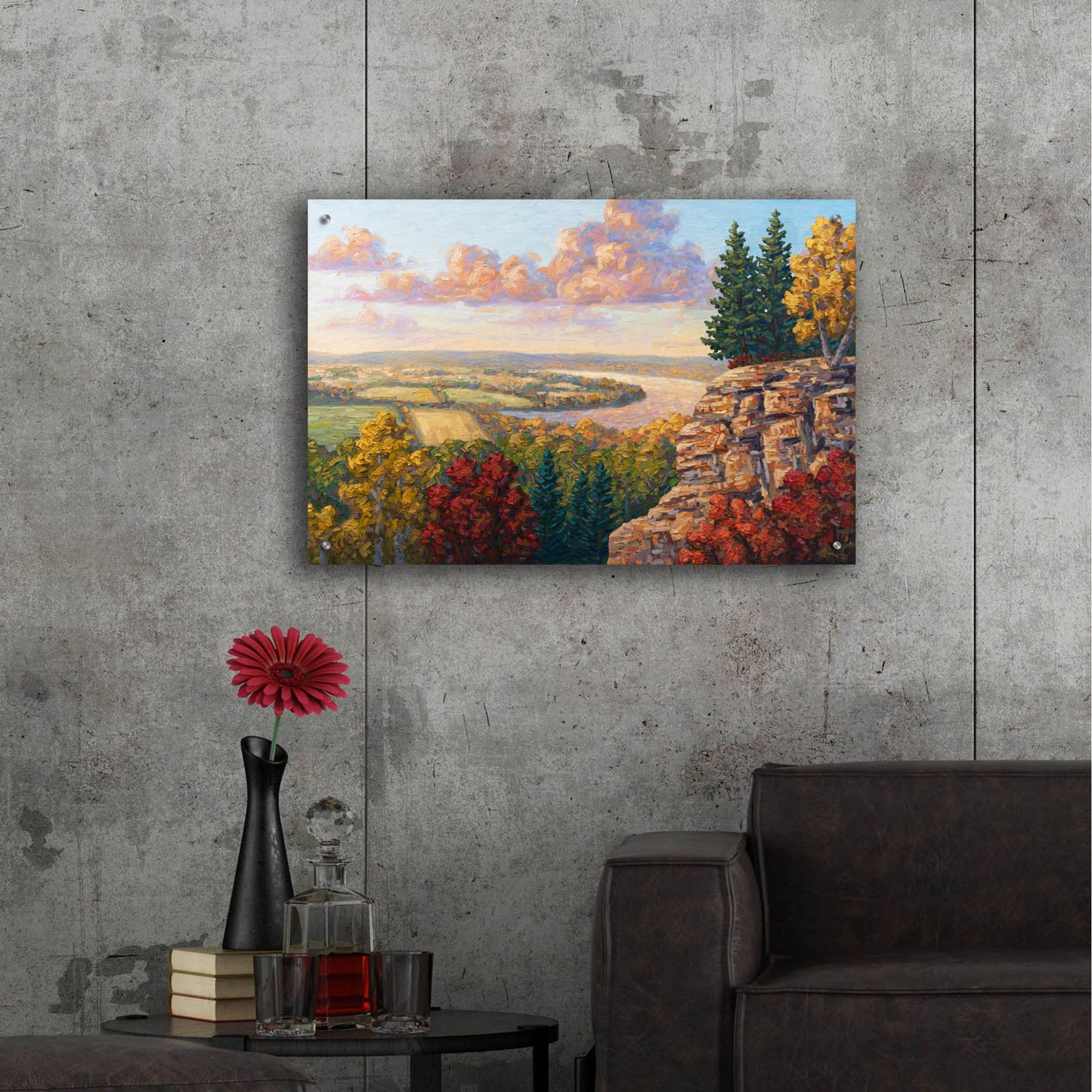 Epic Art 'Autumn At Gibraltar Rock' by Joe Reimer, Acrylic Glass Wall Art,36x24