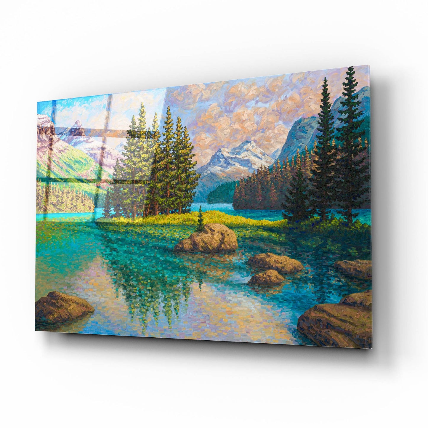 Epic Art 'Spirit Of Maligne' by Joe Reimer, Acrylic Glass Wall Art,16x12