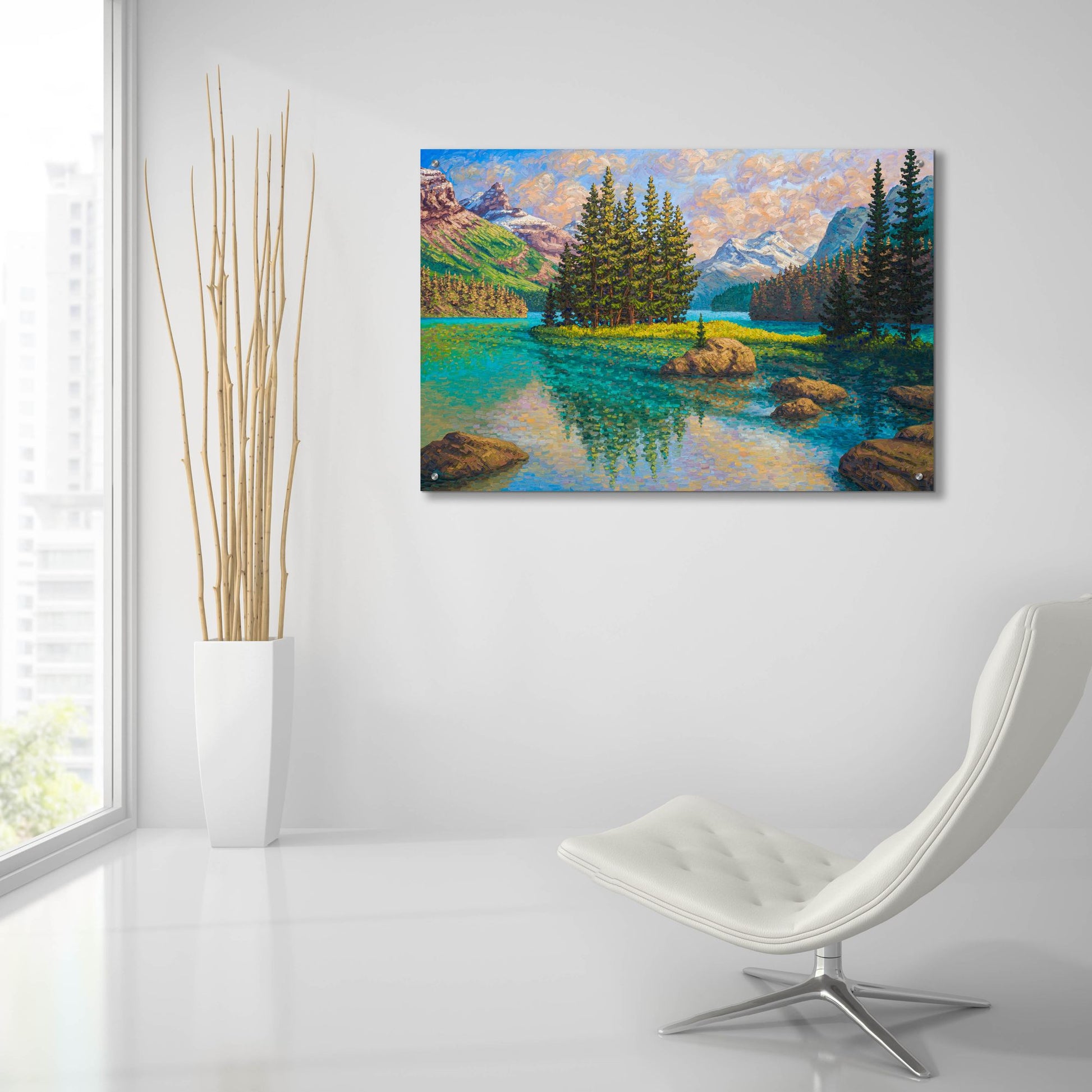 Epic Art 'Spirit Of Maligne' by Joe Reimer, Acrylic Glass Wall Art,36x24