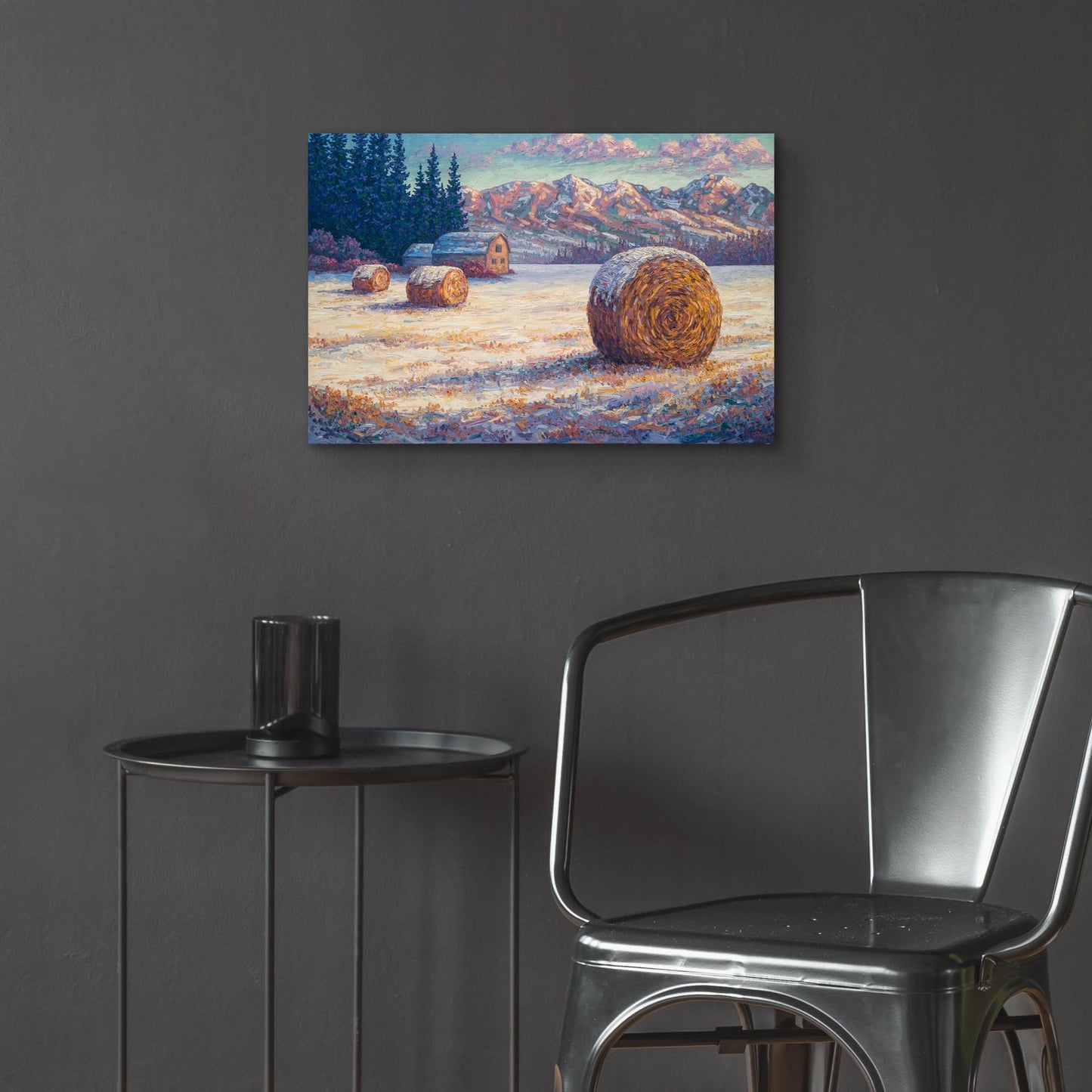 Epic Art 'Winter Morning In The Foothills' by Joe Reimer, Acrylic Glass Wall Art,24x16