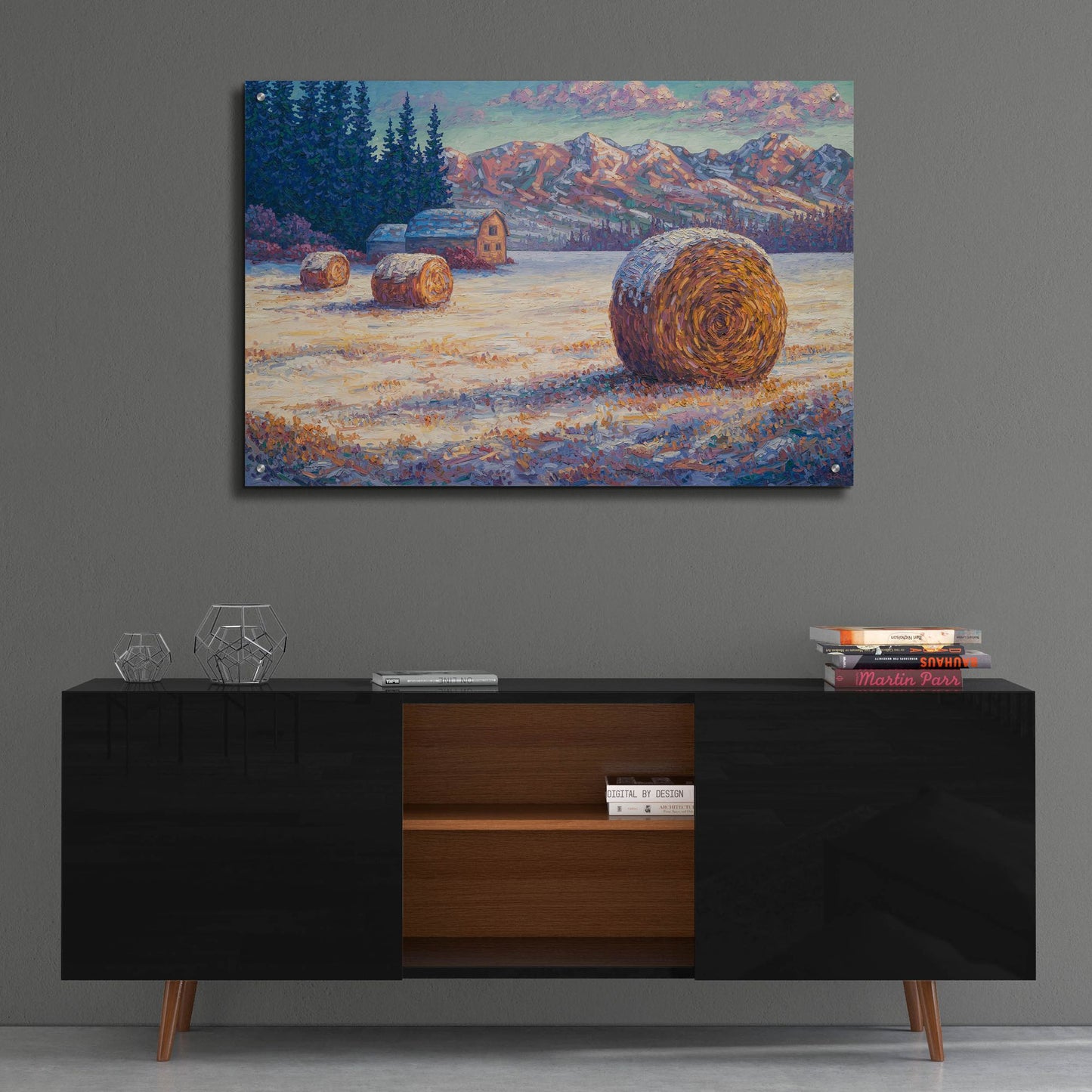 Epic Art 'Winter Morning In The Foothills' by Joe Reimer, Acrylic Glass Wall Art,36x24