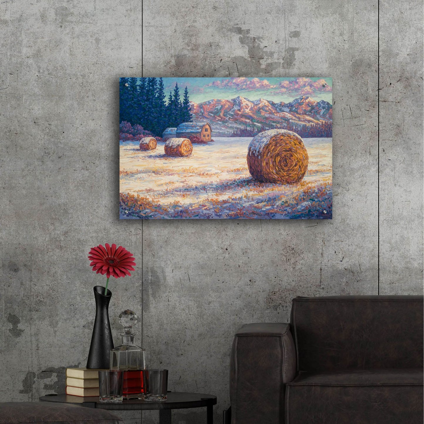 Epic Art 'Winter Morning In The Foothills' by Joe Reimer, Acrylic Glass Wall Art,36x24