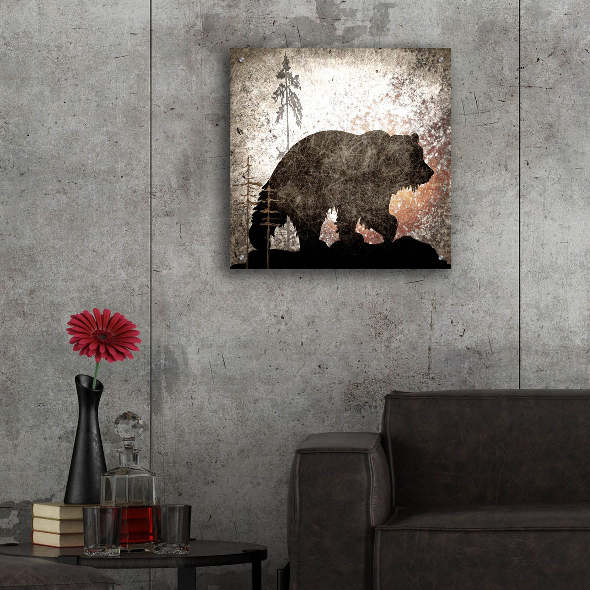 Epic Art 'Calling Bear' by Lightbox Journal, Acrylic Glass Wall Art,24x24