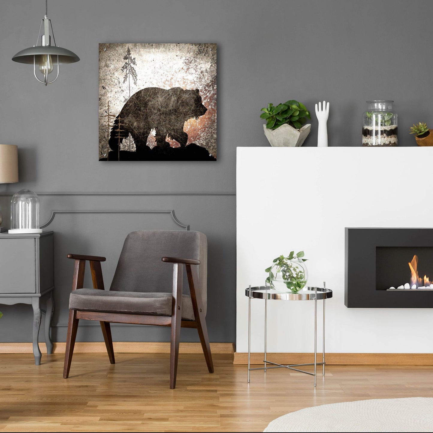 Epic Art 'Calling Bear' by Lightbox Journal, Acrylic Glass Wall Art,24x24