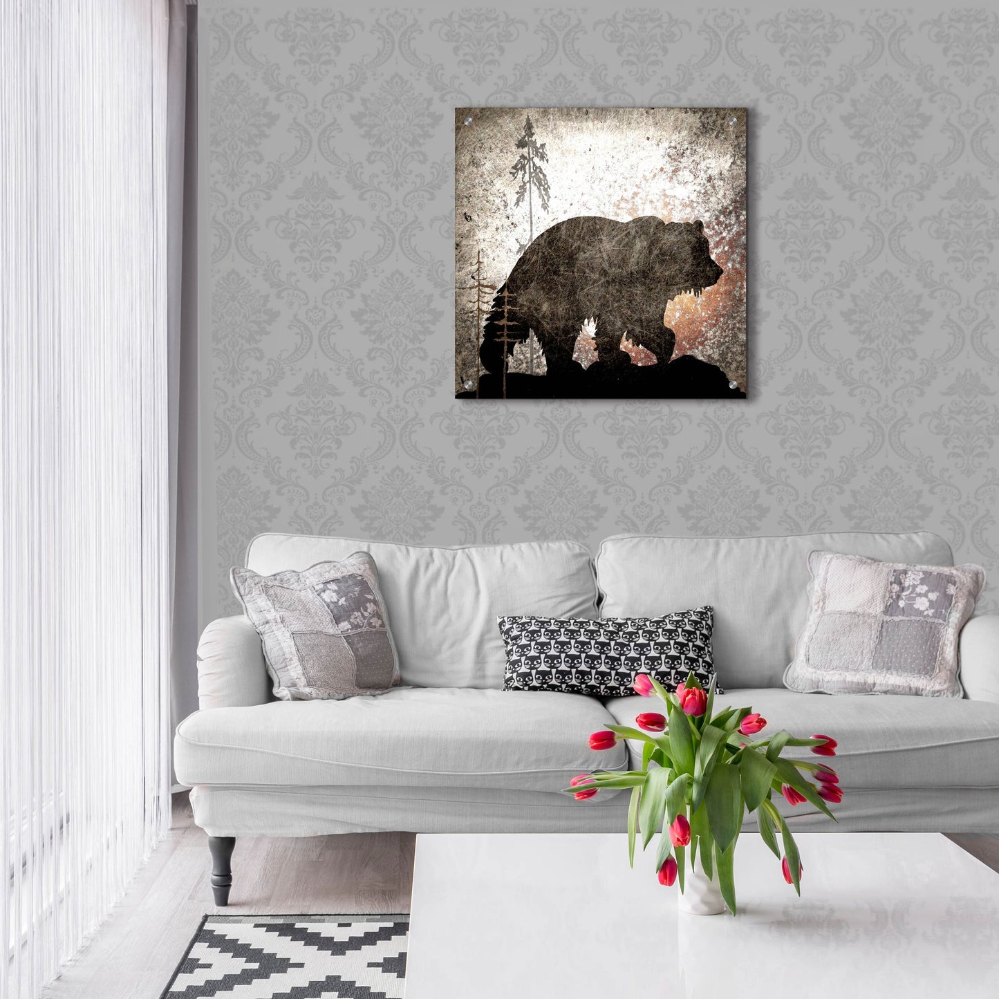 Epic Art 'Calling Bear' by Lightbox Journal, Acrylic Glass Wall Art,24x24