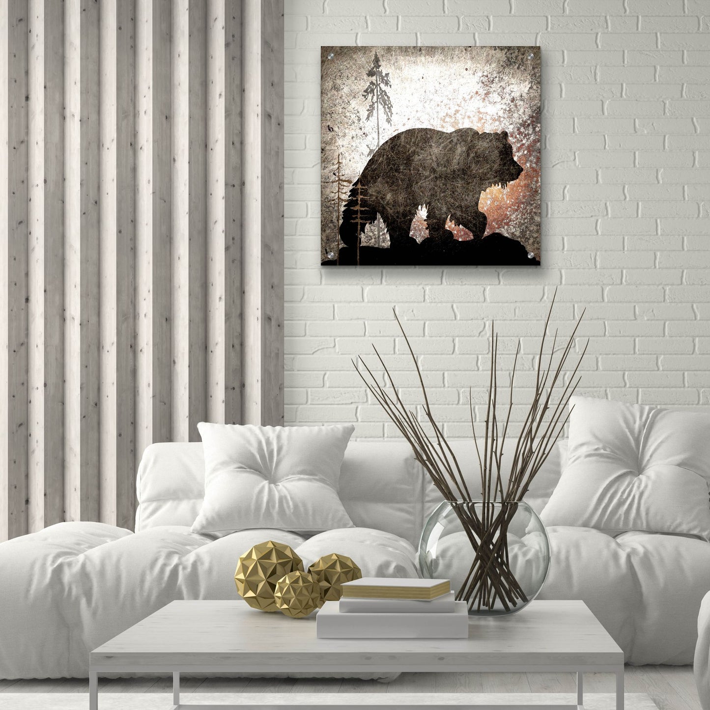 Epic Art 'Calling Bear' by Lightbox Journal, Acrylic Glass Wall Art,24x24