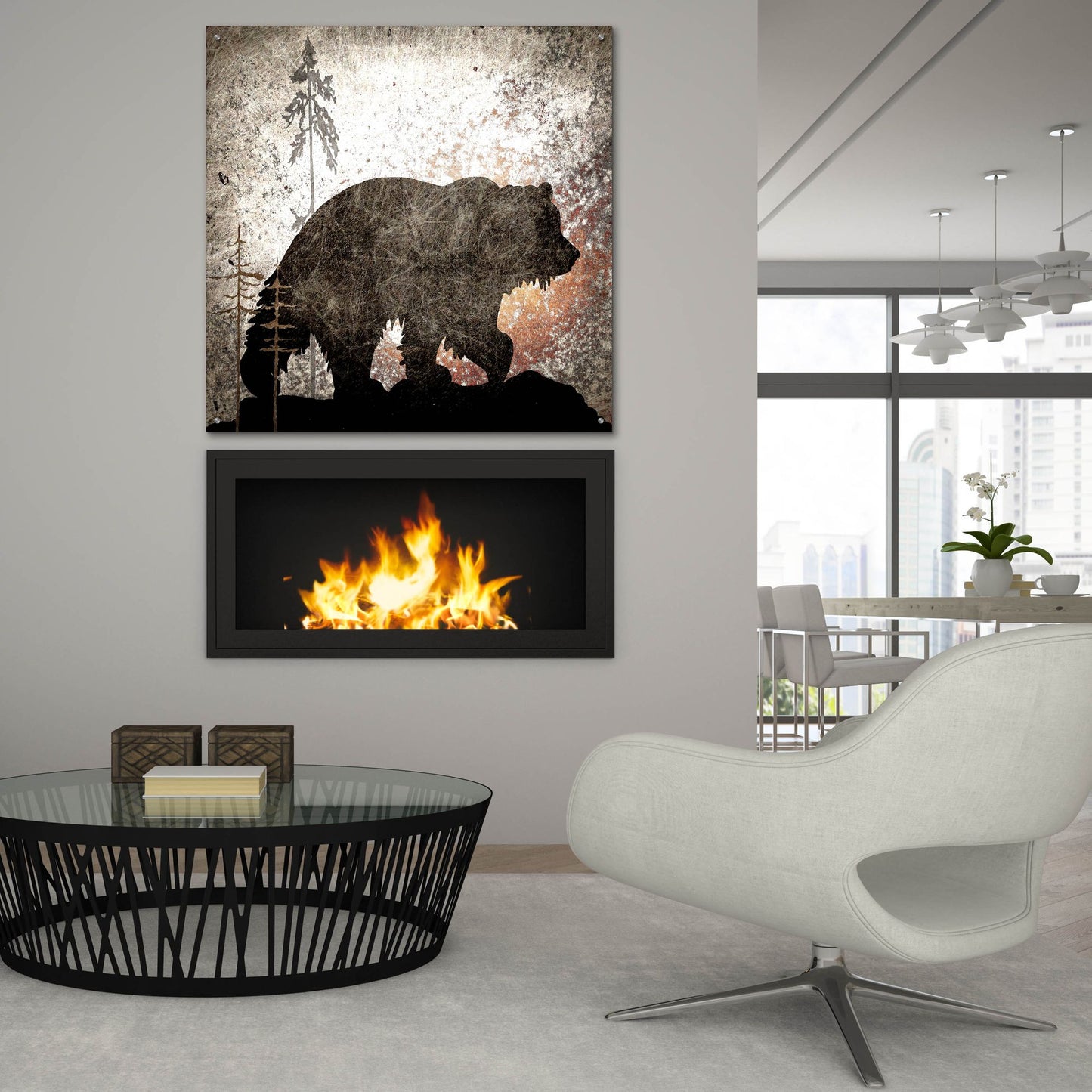 Epic Art 'Calling Bear' by Lightbox Journal, Acrylic Glass Wall Art,36x36