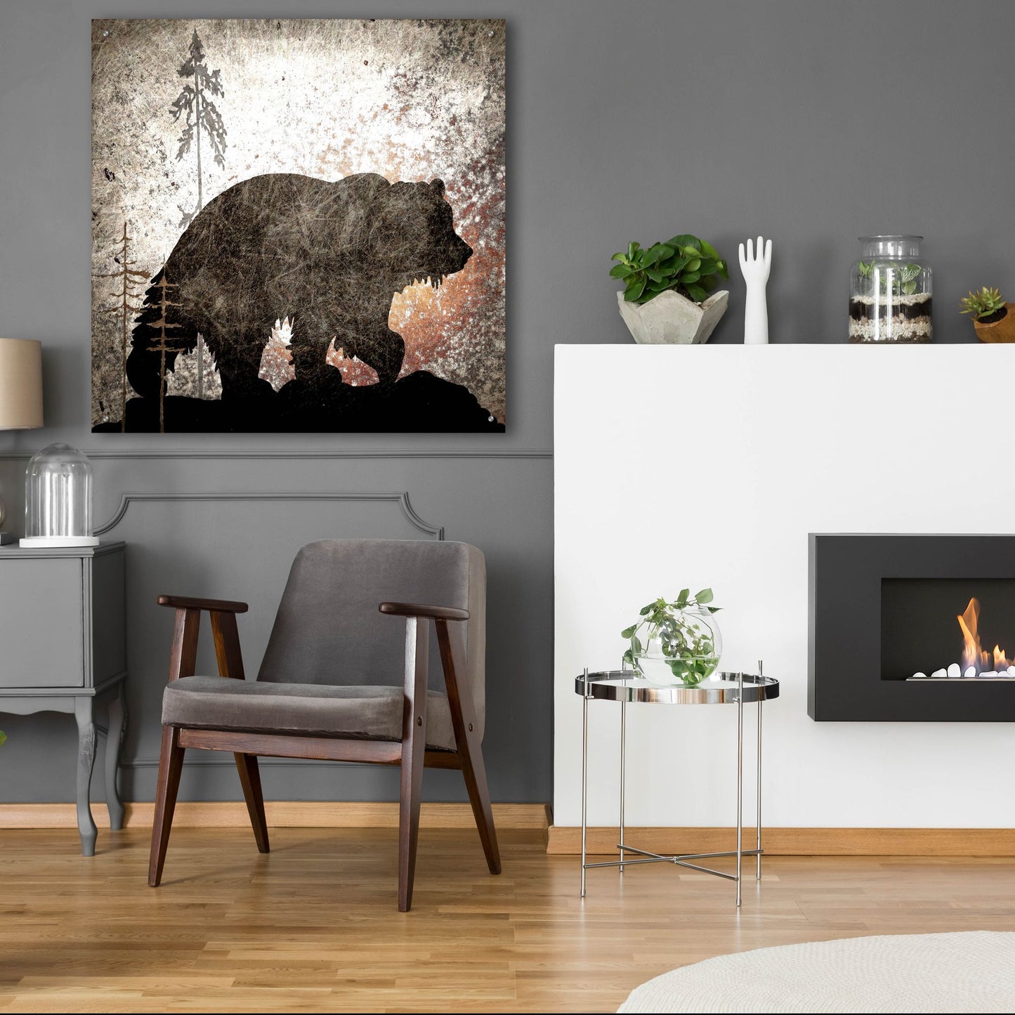 Epic Art 'Calling Bear' by Lightbox Journal, Acrylic Glass Wall Art,36x36