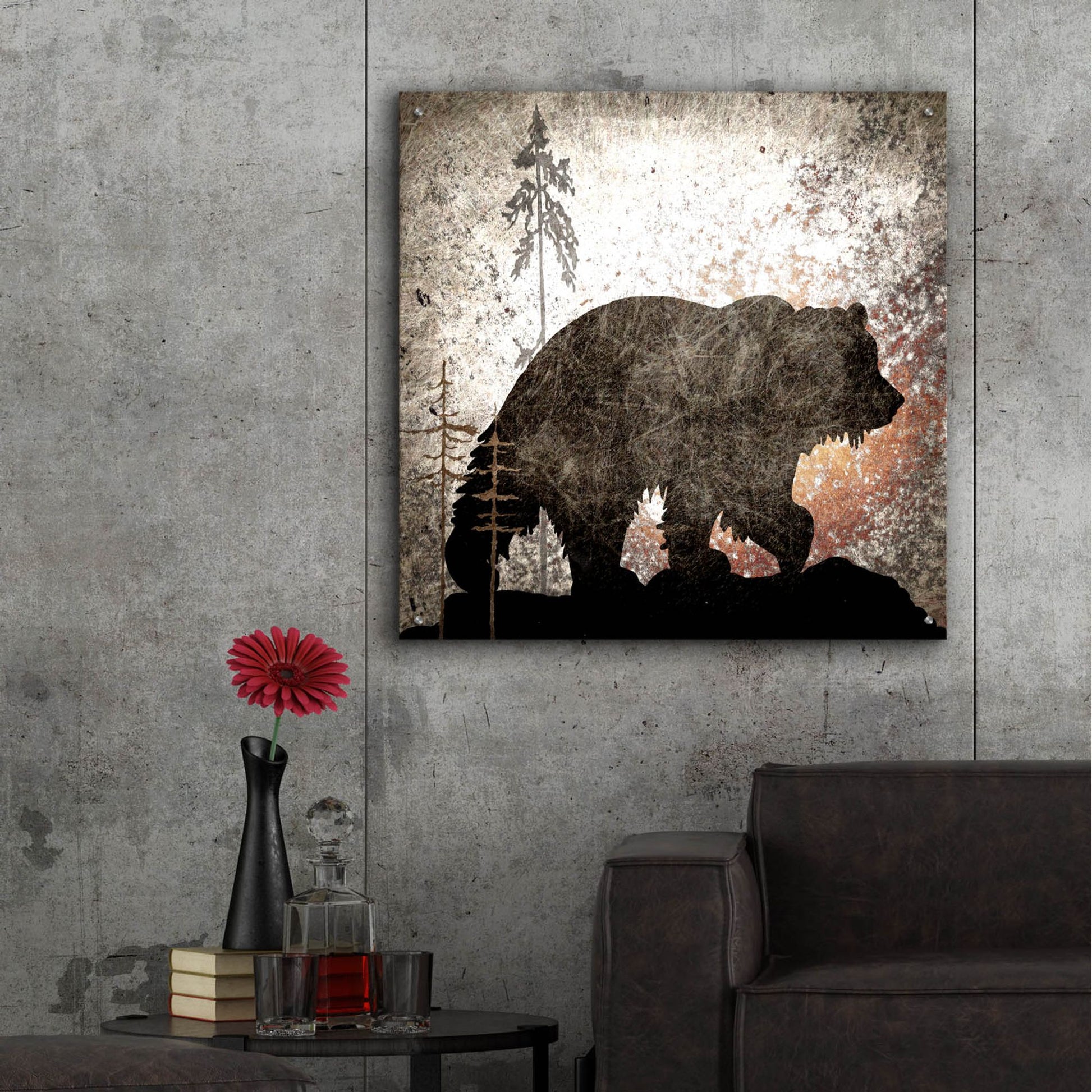 Epic Art 'Calling Bear' by Lightbox Journal, Acrylic Glass Wall Art,36x36