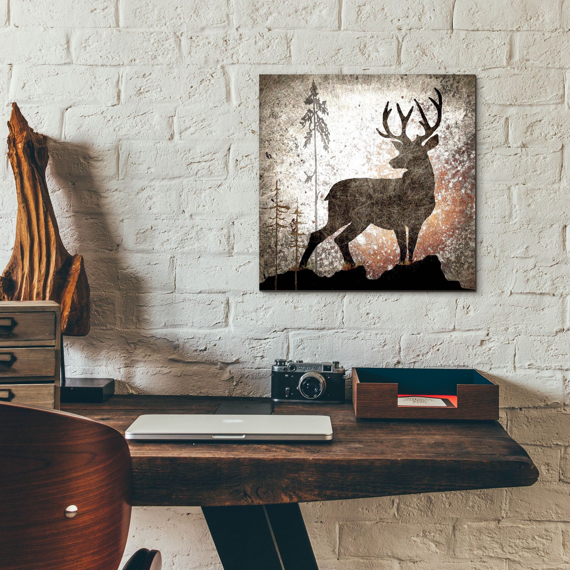 Epic Art 'Calling Deer' by Lightbox Journal, Acrylic Glass Wall Art,12x12