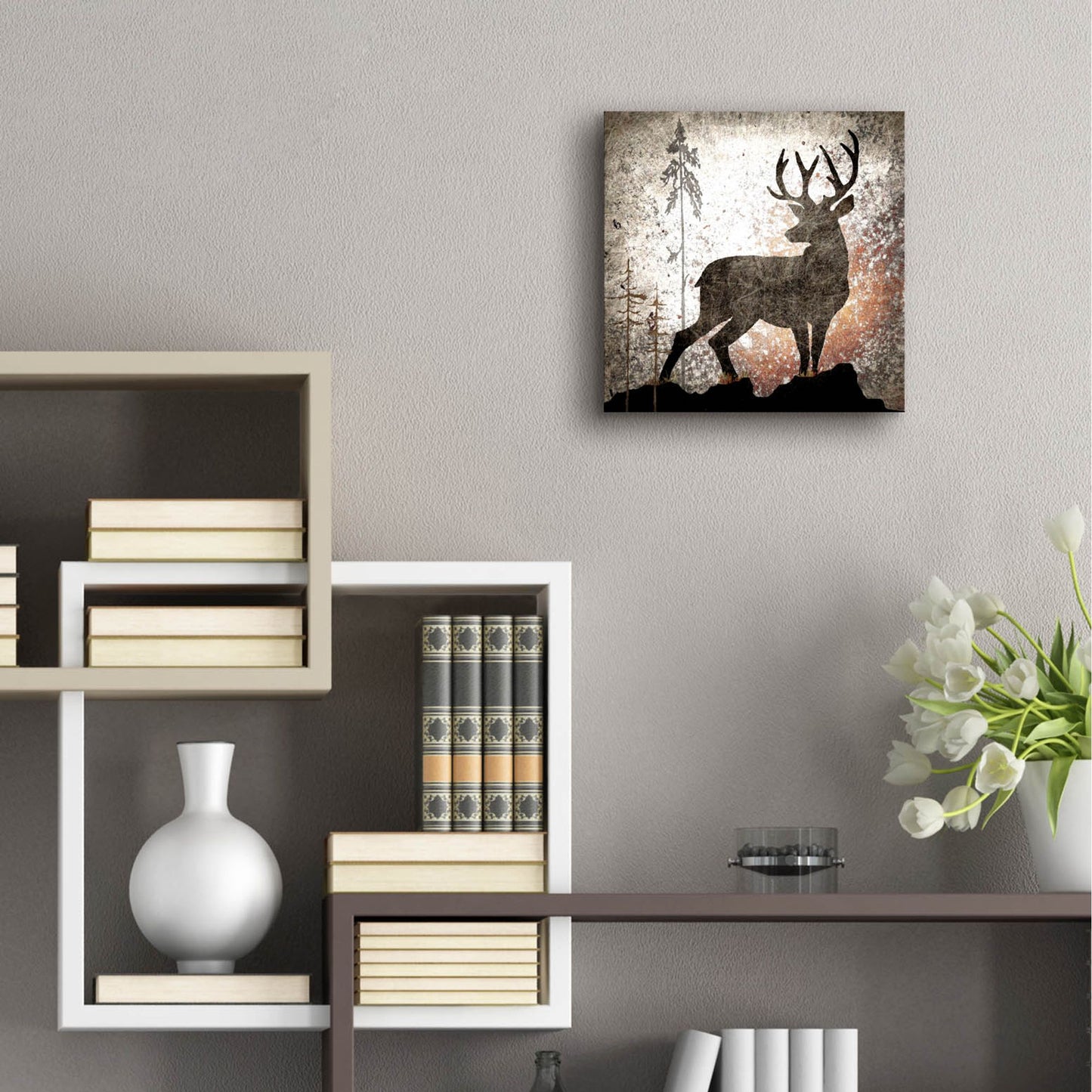 Epic Art 'Calling Deer' by Lightbox Journal, Acrylic Glass Wall Art,12x12