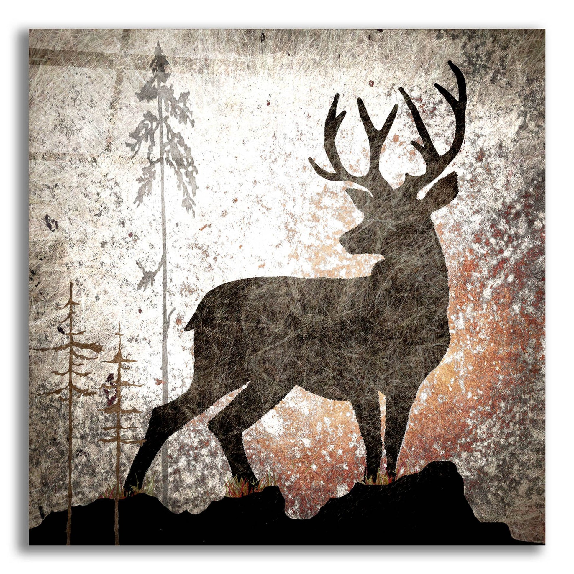 Epic Art 'Calling Deer' by Lightbox Journal, Acrylic Glass Wall Art,12x12