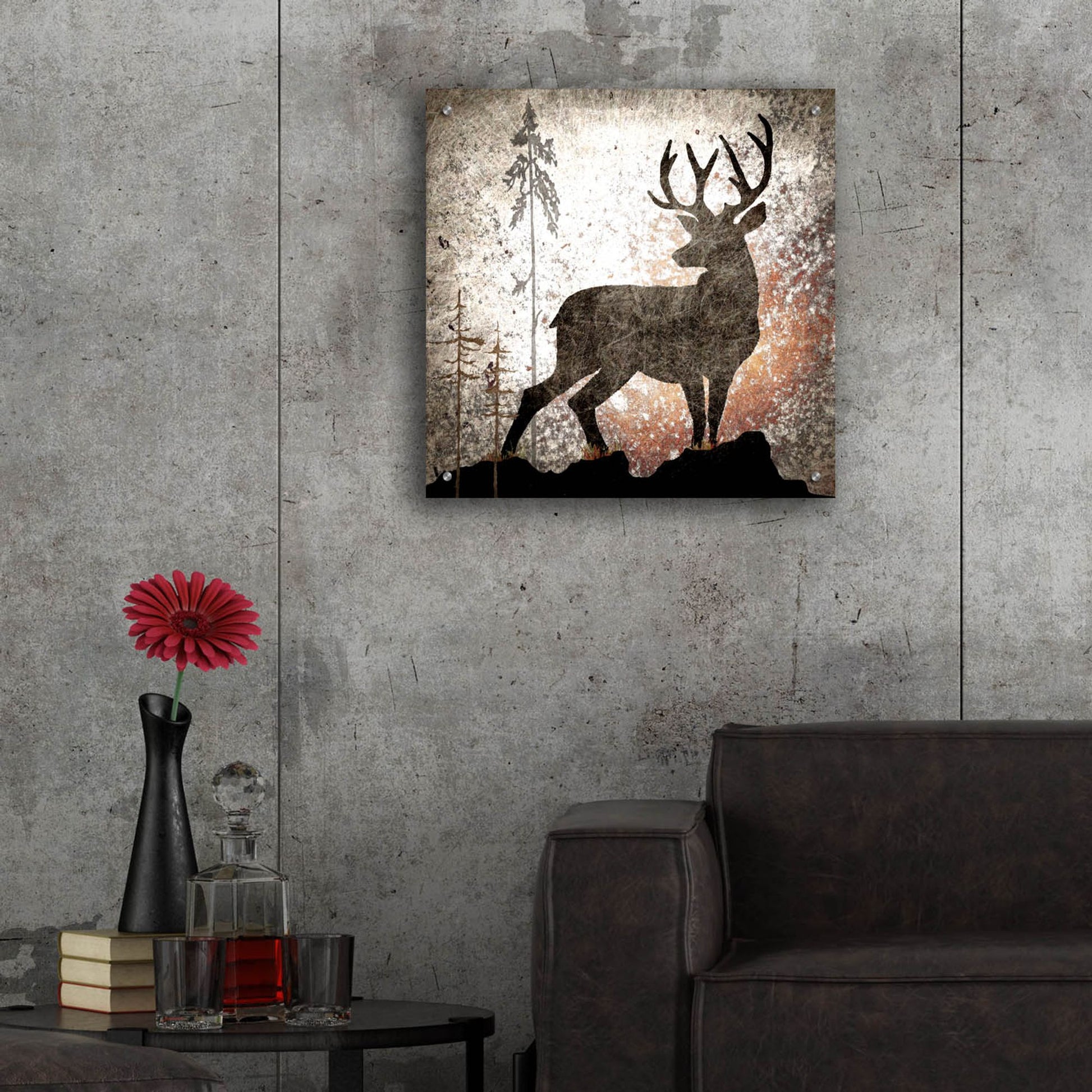 Epic Art 'Calling Deer' by Lightbox Journal, Acrylic Glass Wall Art,24x24